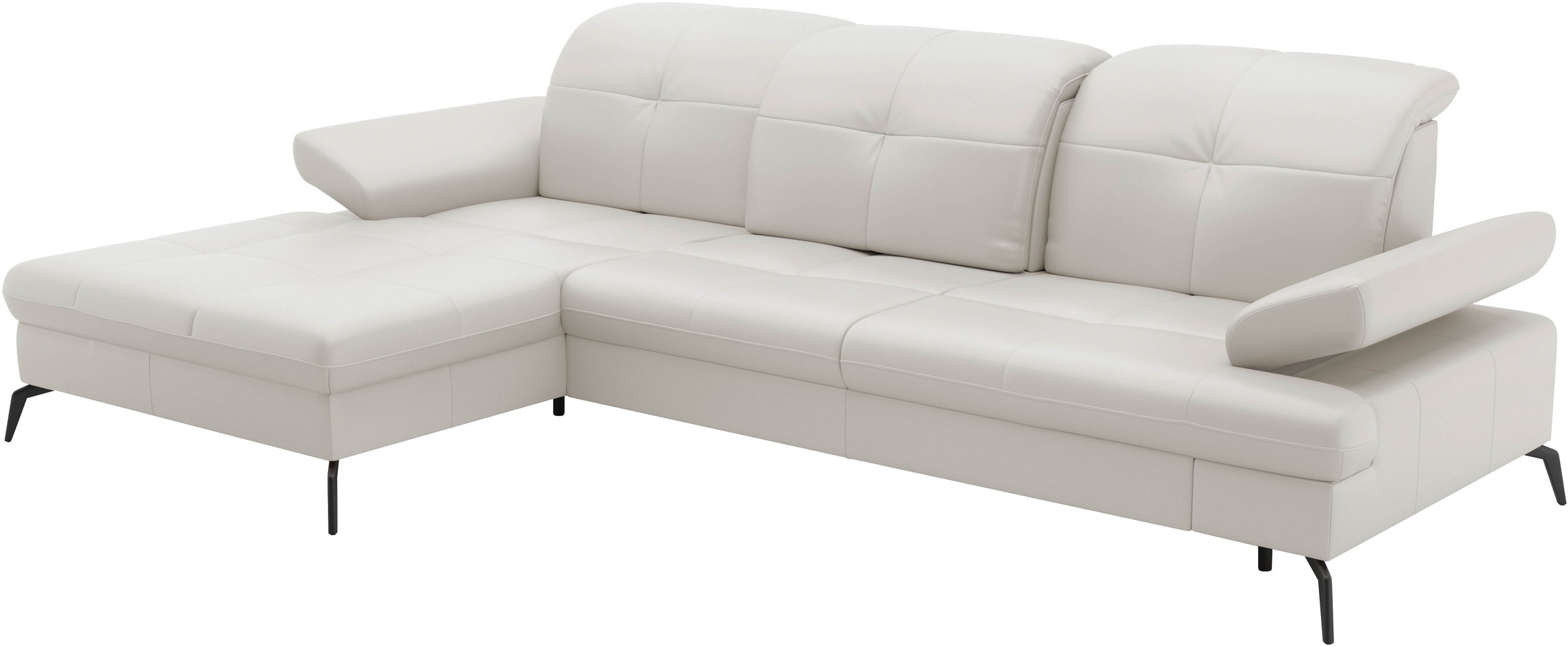 sit&more Ecksofa »Amica, L-Form, inkl. Sitztiefenverstellung & Armteilverstellung«, wahlweise mit Bettfunktion, Bettkasten und Kopfteilverstellung