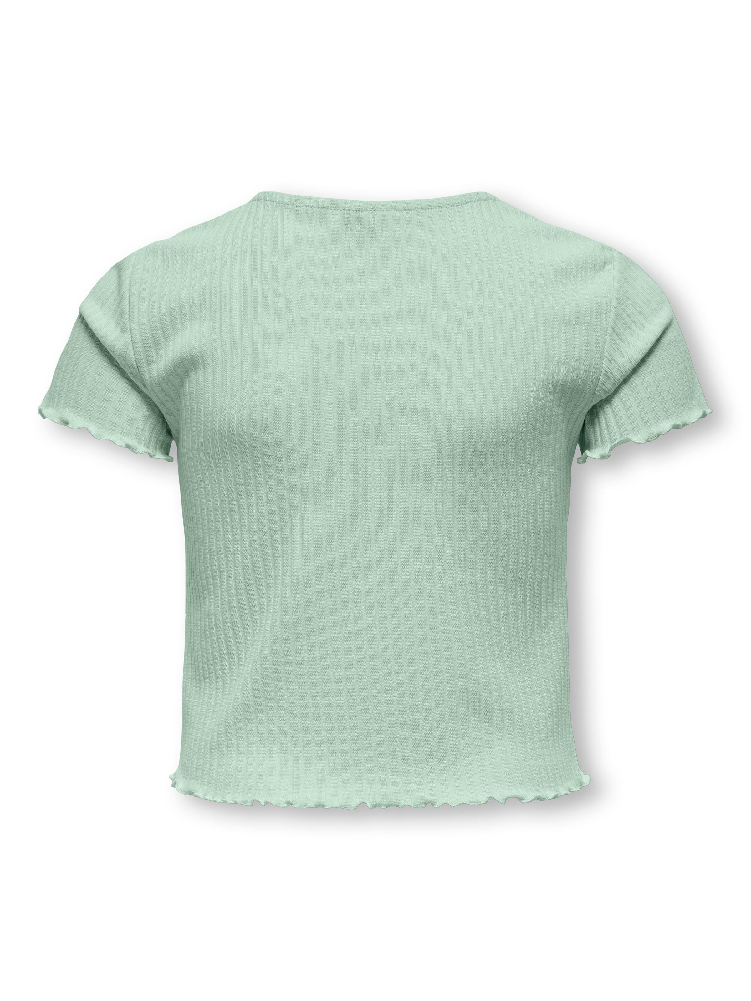 KIDS ONLY T-Shirt »KOGNELLA S/S O-NECK TOP NOOS JRS« mit süßer Wellenkante