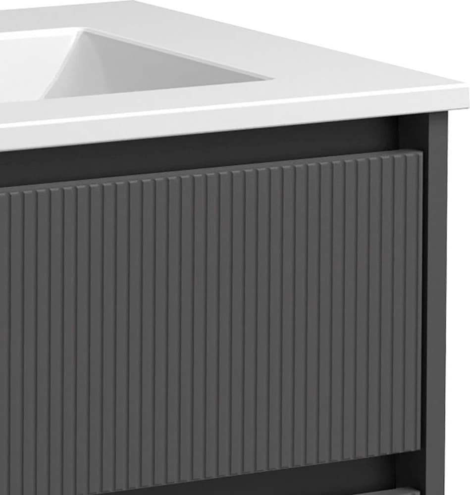 welltime Waschtisch »Urban«, mit Keramik Waschbecken, 2 Schubladen mit Softclose, Breite 60 cm