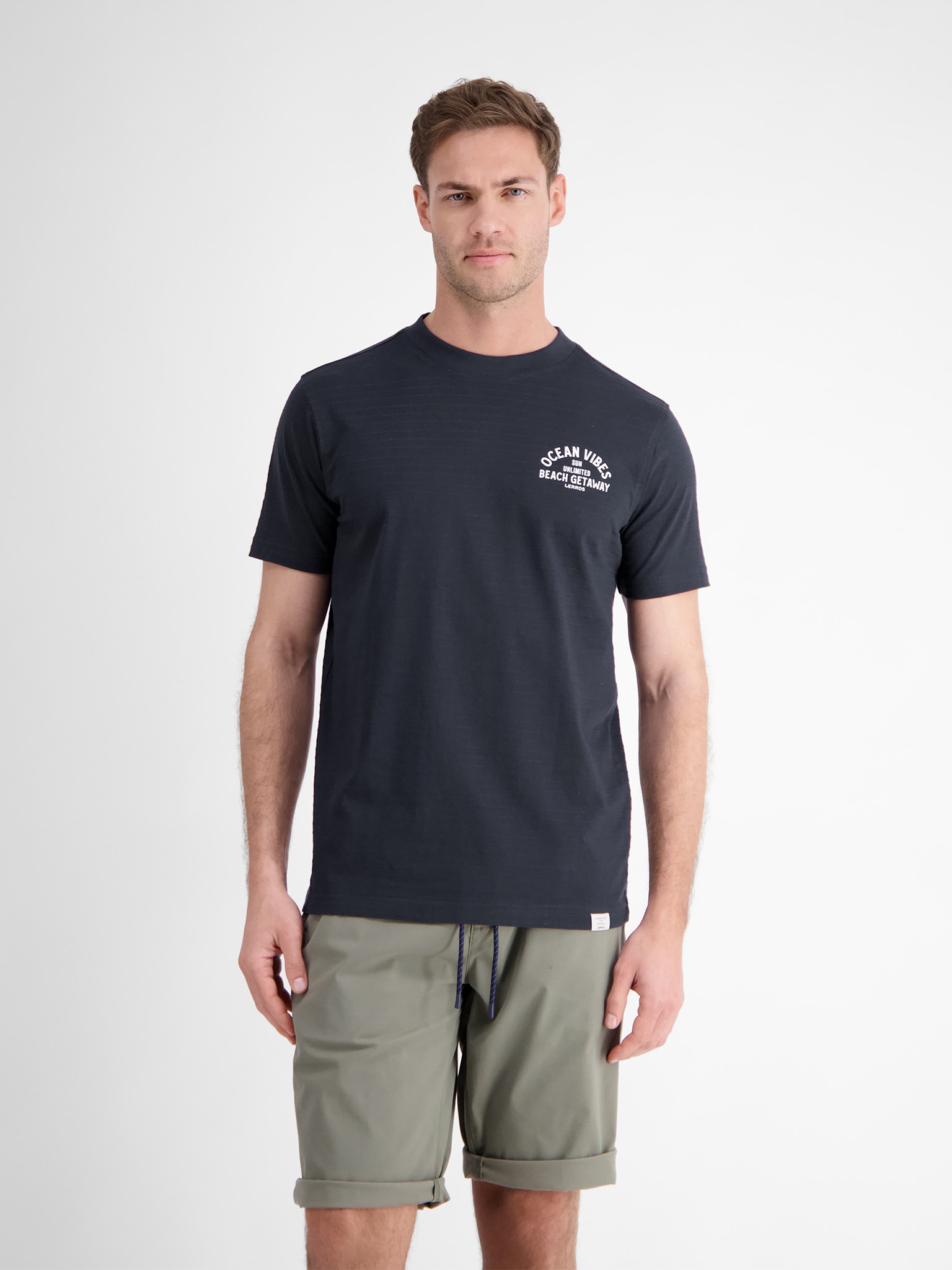 LERROS T-Shirt mit Front und Back Print