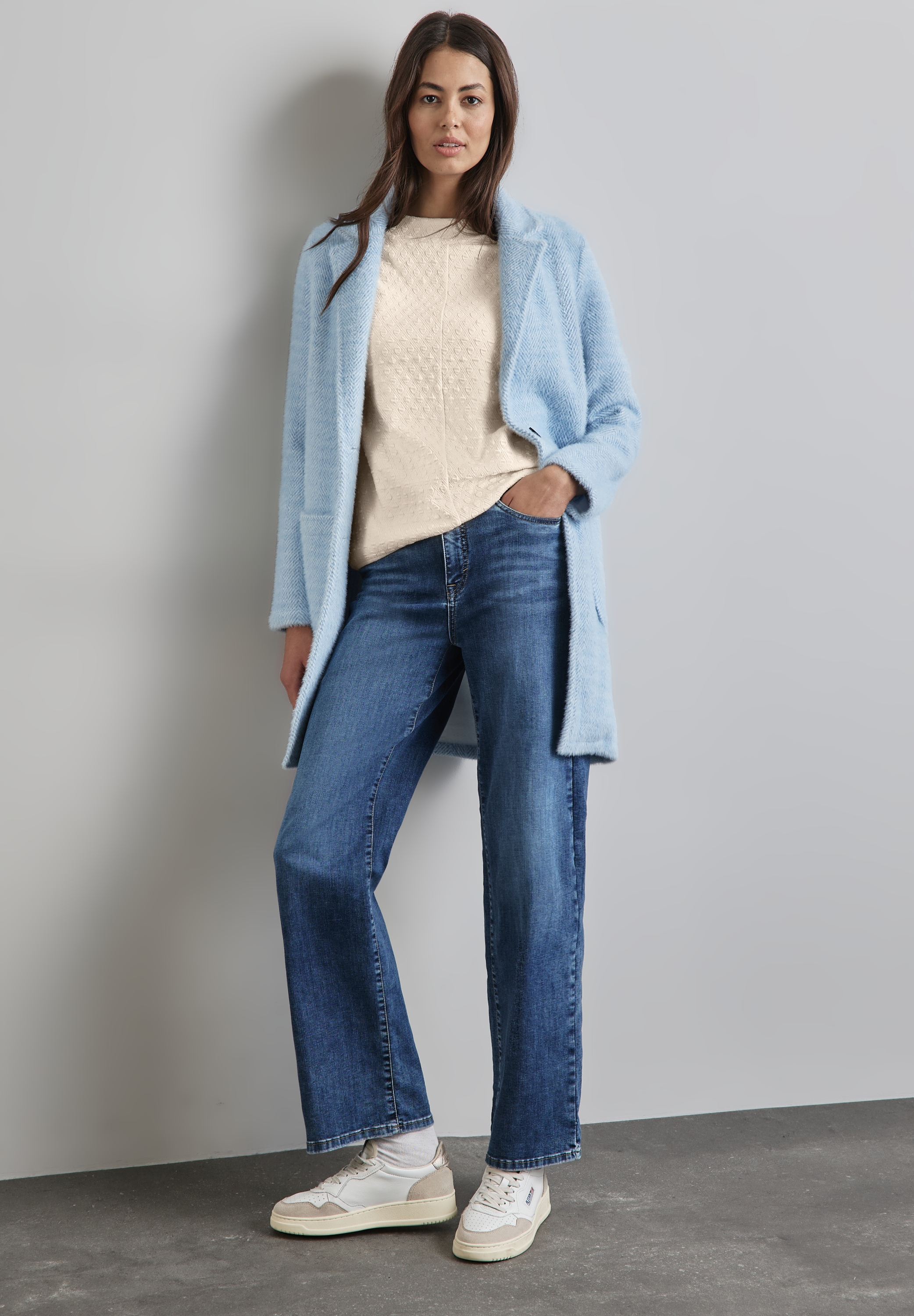 STREET ONE 3/4-Arm-Shirt, mit Strukturmuster