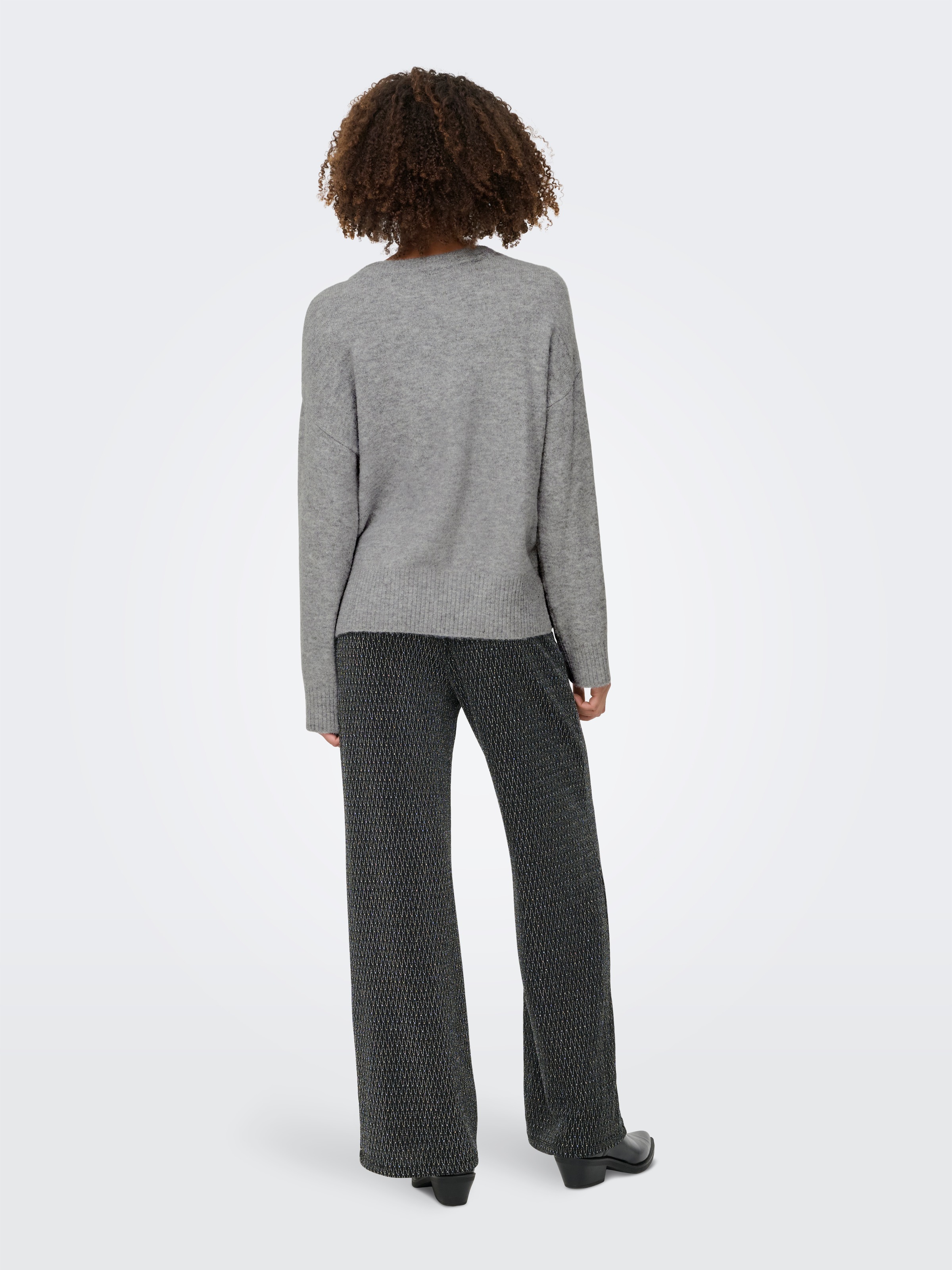 ONLY Strickpullover »ONLRENE LIFE LS BUTTON O-NECK CC KNT«