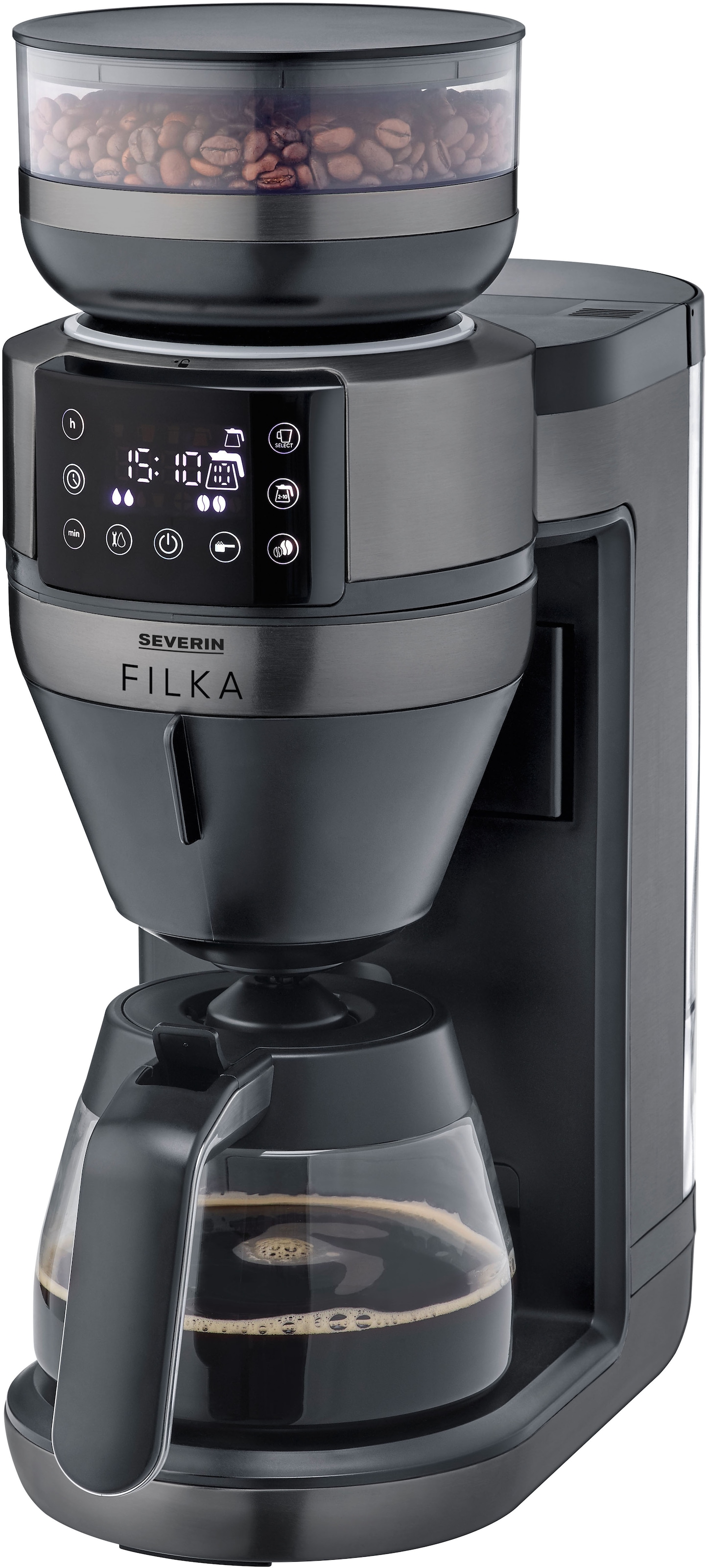 Severin Kaffeemaschine mit Mahlwerk »KA 4849 FILKA Limited Edition Dark Ino günstig online kaufen