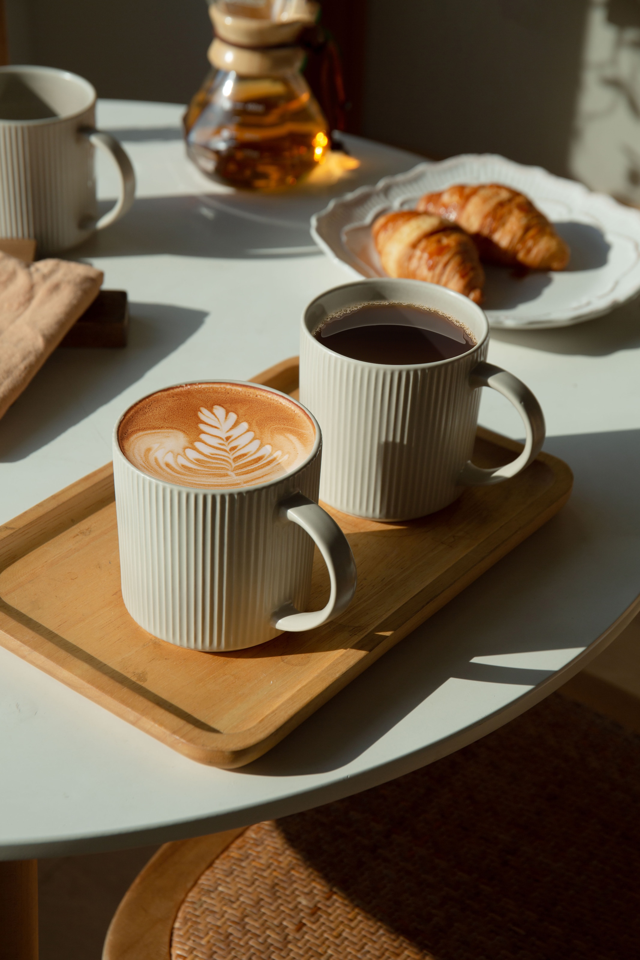my home Becher »Kaffeebecher Loik, 6er Set«, (Set, 6 tlg.), spülmaschinenfest und mikrowellengeeignet, 460 ml