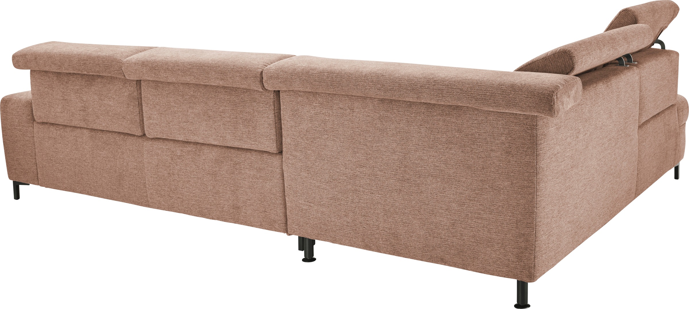 set one by Musterring Ecksofa »SO 3400 Sitzhöhe 47cm oder 49cm, Sitztiefe verstellbar, B/T 317/220 cm« Kaltschaumpolsterung, Flachgewebe, whlw. mit Funktionen, Sitzhöhe 47