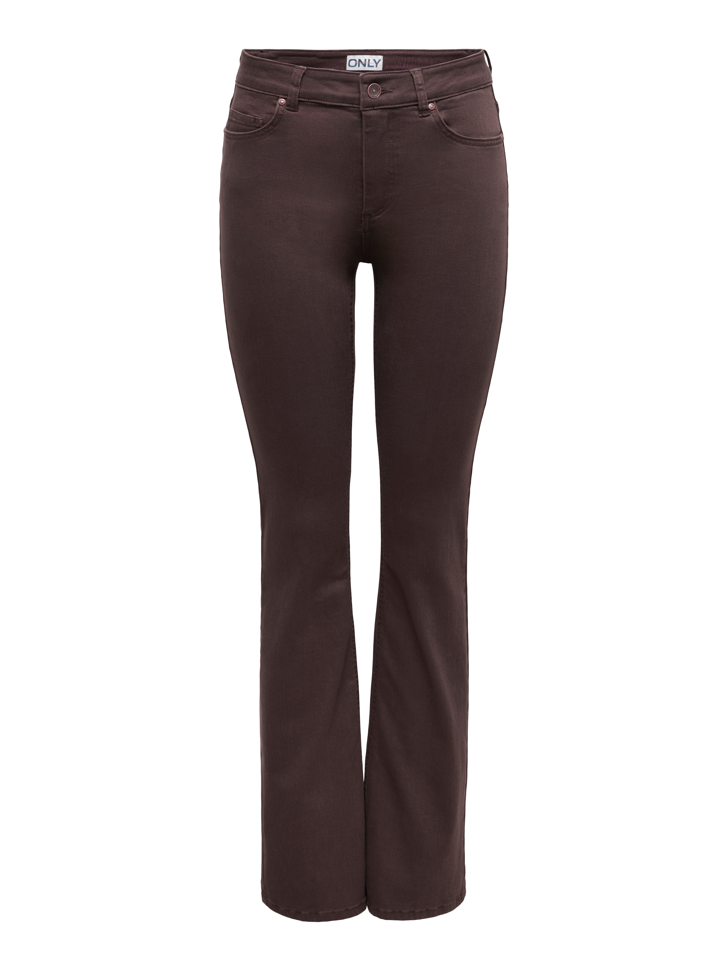 ONLY Bootcuthose »ONLBLUSH MID FLARED COLOUR PANT PNT NOOS«  Baumwollmischung, bootcut fit
