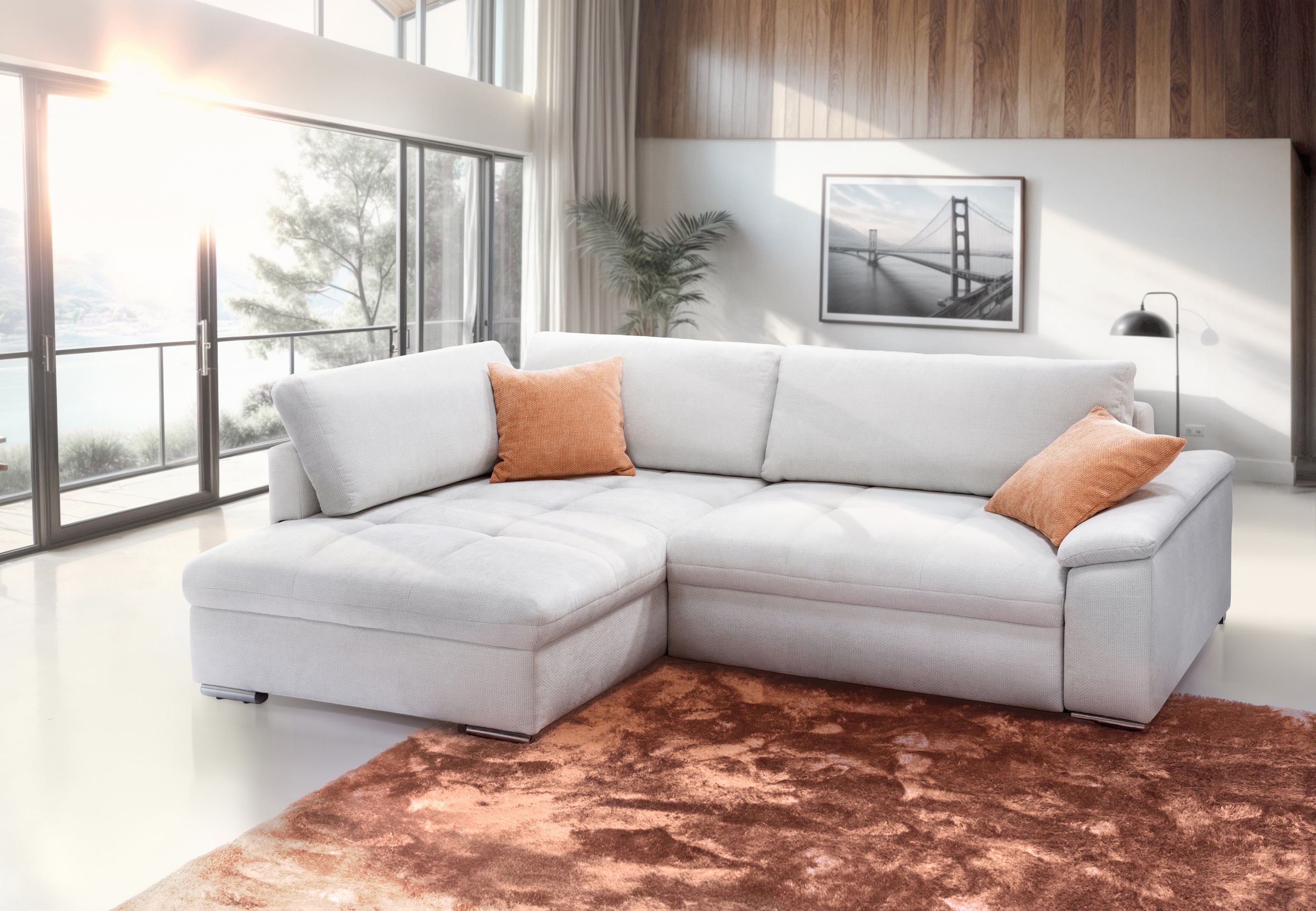 exxpo - sofa fashion Ecksofa »Casa Grande inkl. Bettfunktion & Bettkasten, günstig online kaufen