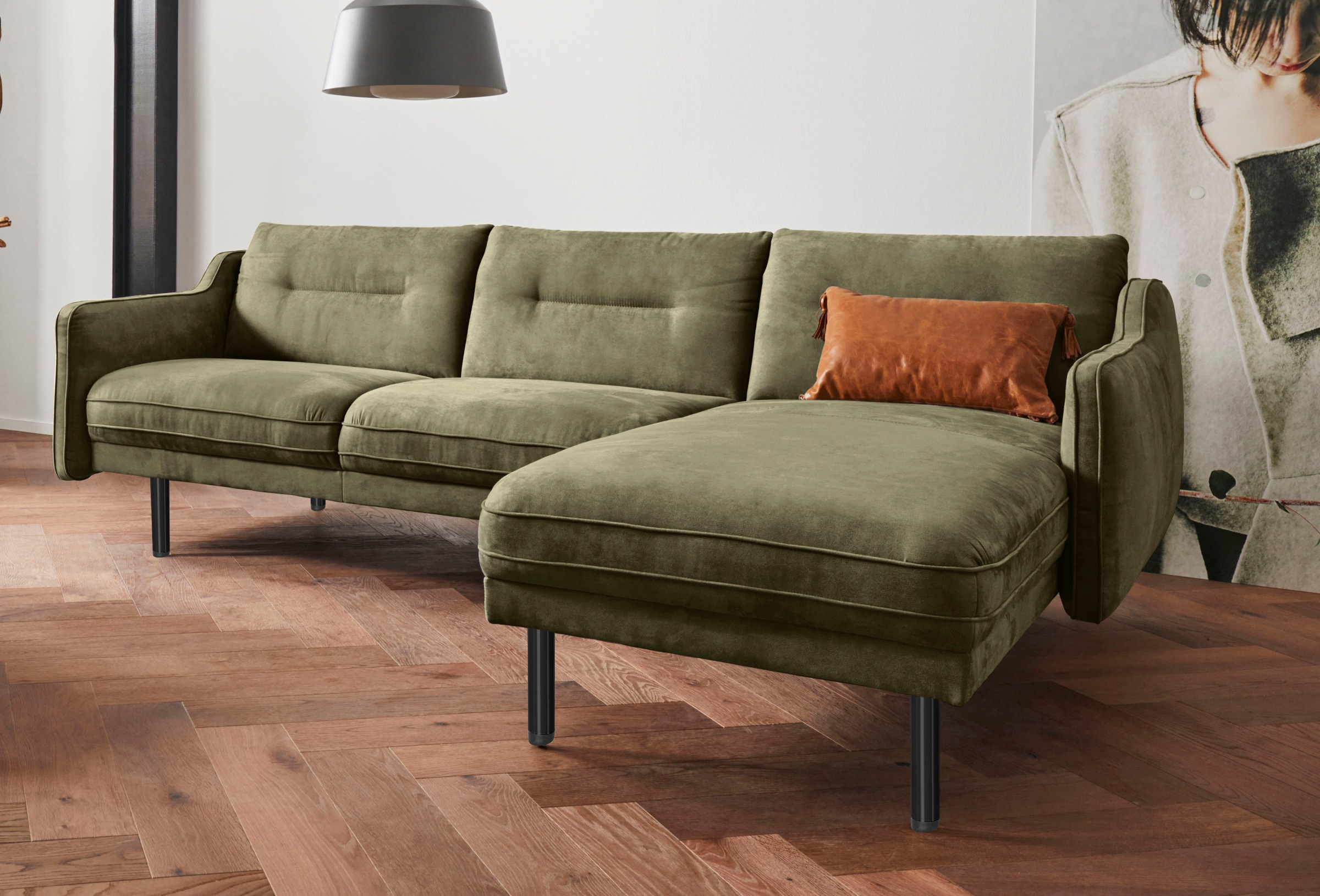 andas Ecksofa »Nordfyn L-Form«, edles Design in 3 Bezugsqualitäten, Design günstig online kaufen