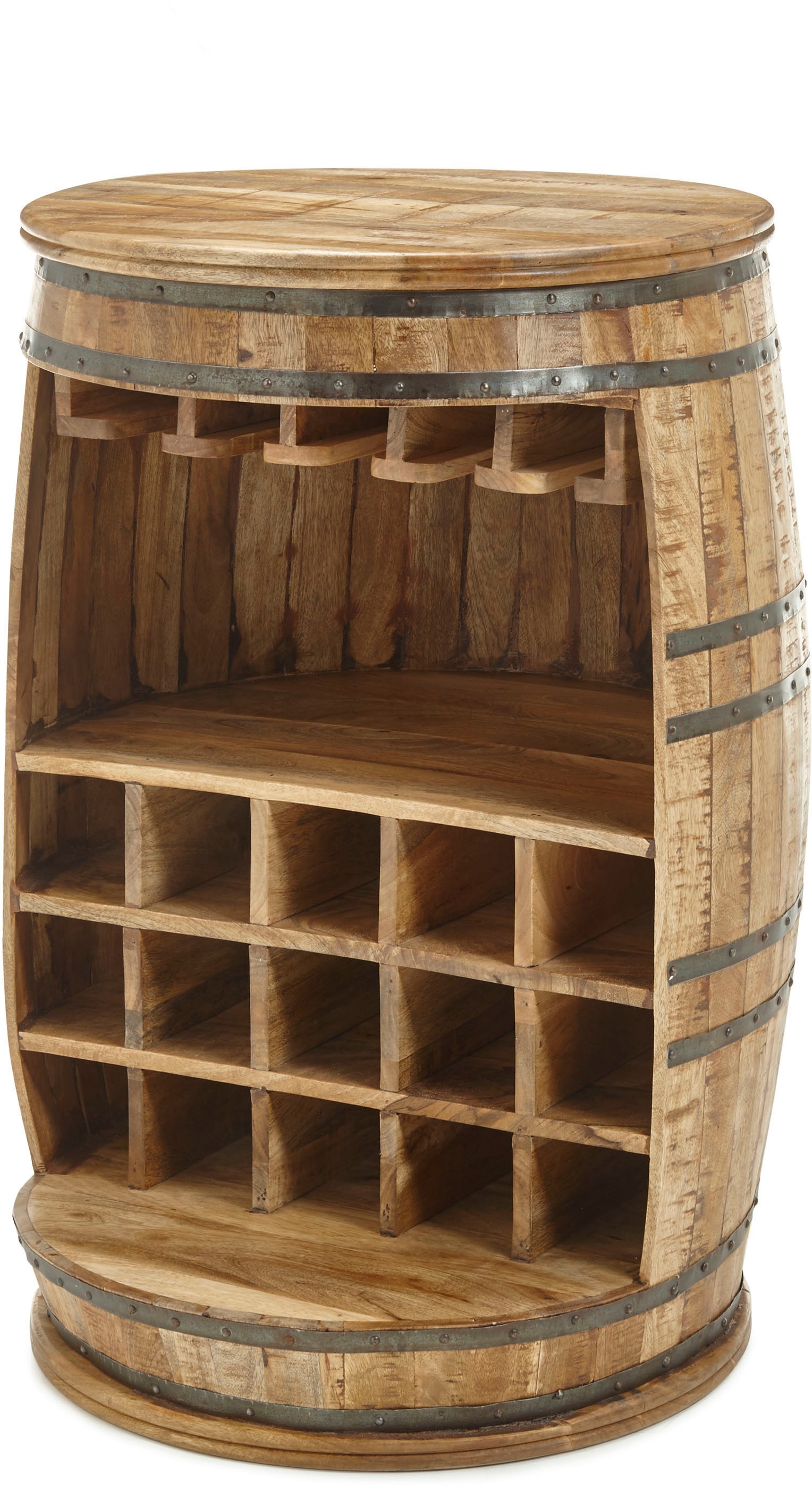 Stolkom Bartisch »Fiasko«, Massivholz Mango Wood im Vintage Style günstig online kaufen