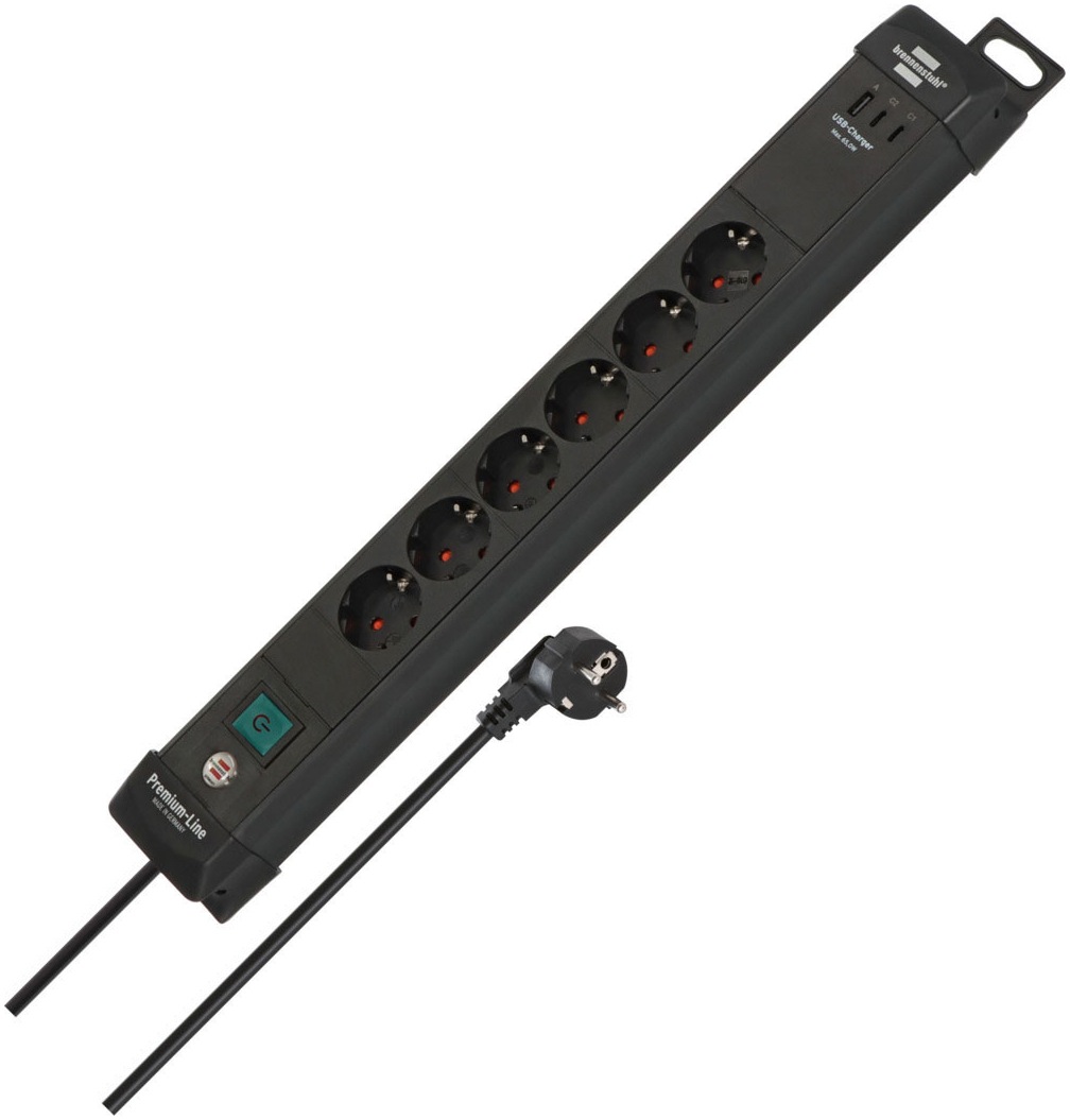 Brennenstuhl Steckdosenleiste »Premium-Line Steckdosenleiste 6-fach mit USB günstig online kaufen