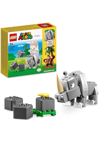 Konstruktionsspielsteine »Rambi das Rhino – Erweiterungsset (71420), LEGO® Super...