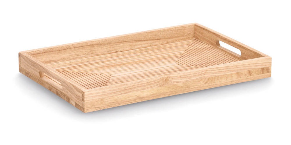 Zeller Present Servierplatte »Stripes« Gummibaumholz FSC zertifiziert günstig online kaufen