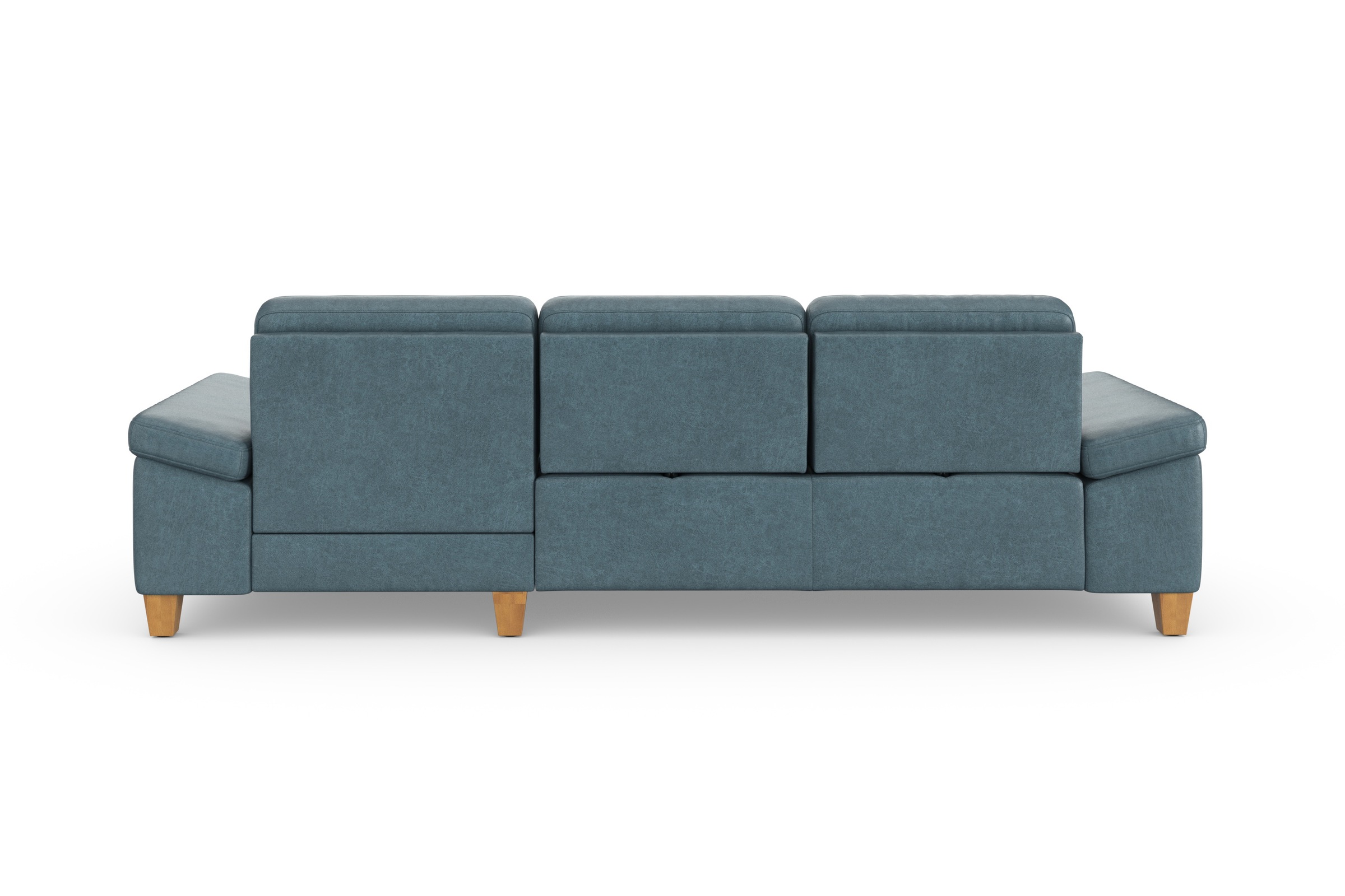 sit&more Ecksofa »Westham L-Form«, mit Recamiere, mit oder ohne Bettfunktion, Bettkasten, Füße Eiche