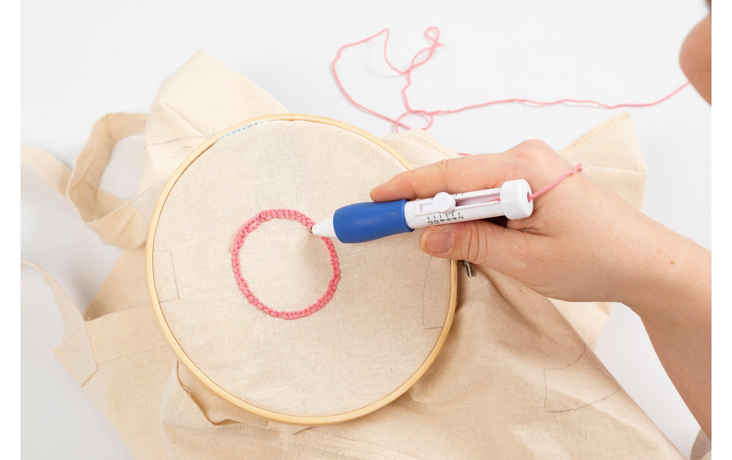 creativ company Kreativset »Punch Needle Einkaufstasche«