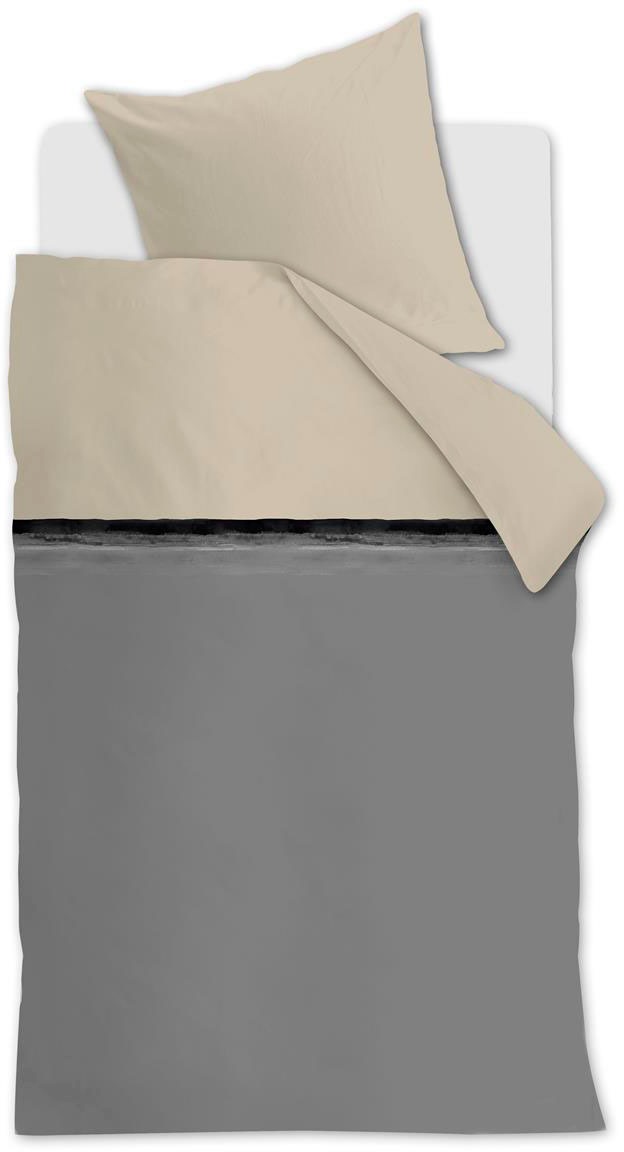 vtwonen Bettwäsche »Painted Stripe Bettwäsche - Schwarz« 2 Stk. tlg. günstig online kaufen