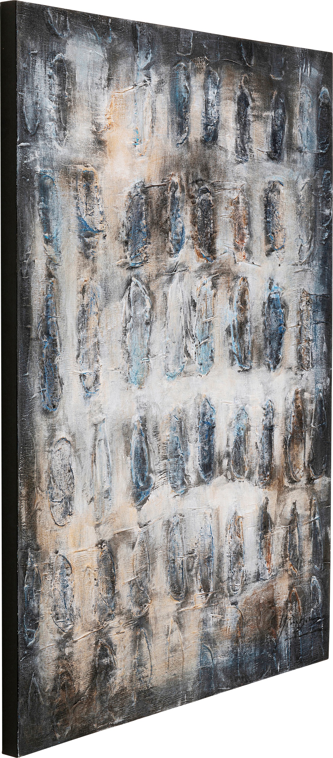 Kare Design Leinwandbild »Leinwandbild Shadows Grau 90x120cm« günstig online kaufen