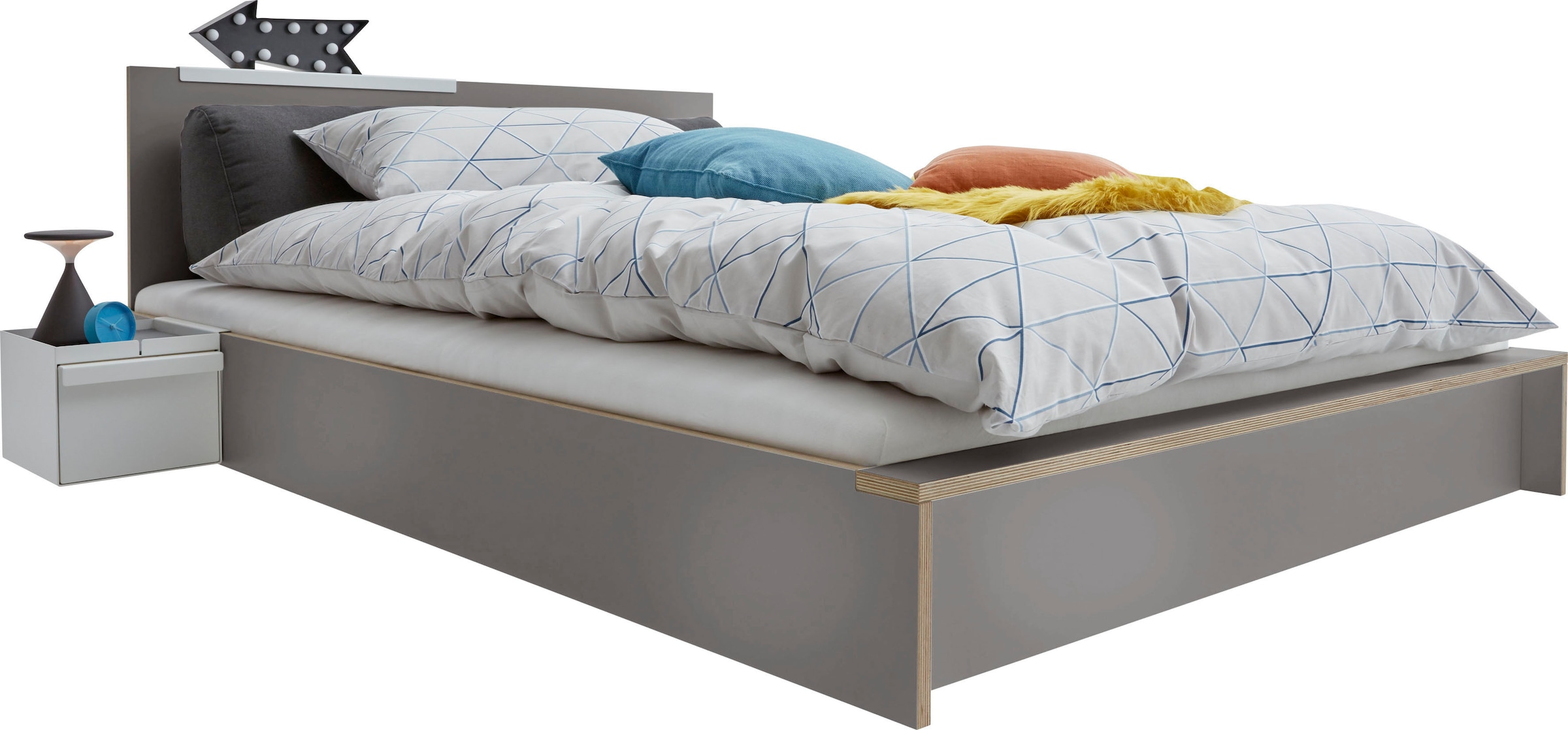 Bild von Müller SMALL LIVING Einzelbett »FLAI HIGH«, Überlänge Liegefläche 220 cm, Komfort Höhe 40 cm ohne Kopfteil