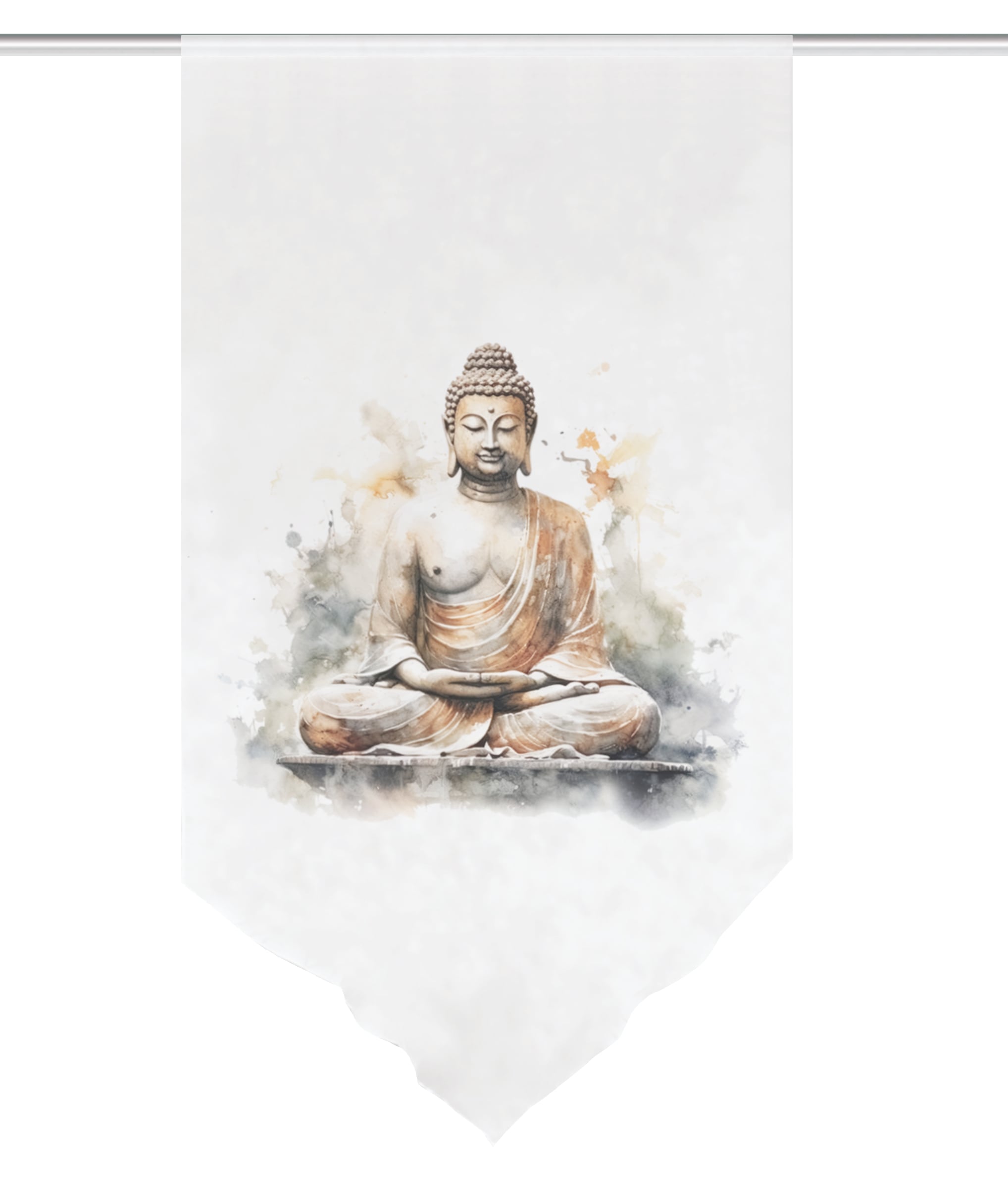 HOME WOHNIDEEN Scheibengardine »ZAYRA«, (1 St.), DIGITALBEDRUCKT, VOILE, SCHAUBE