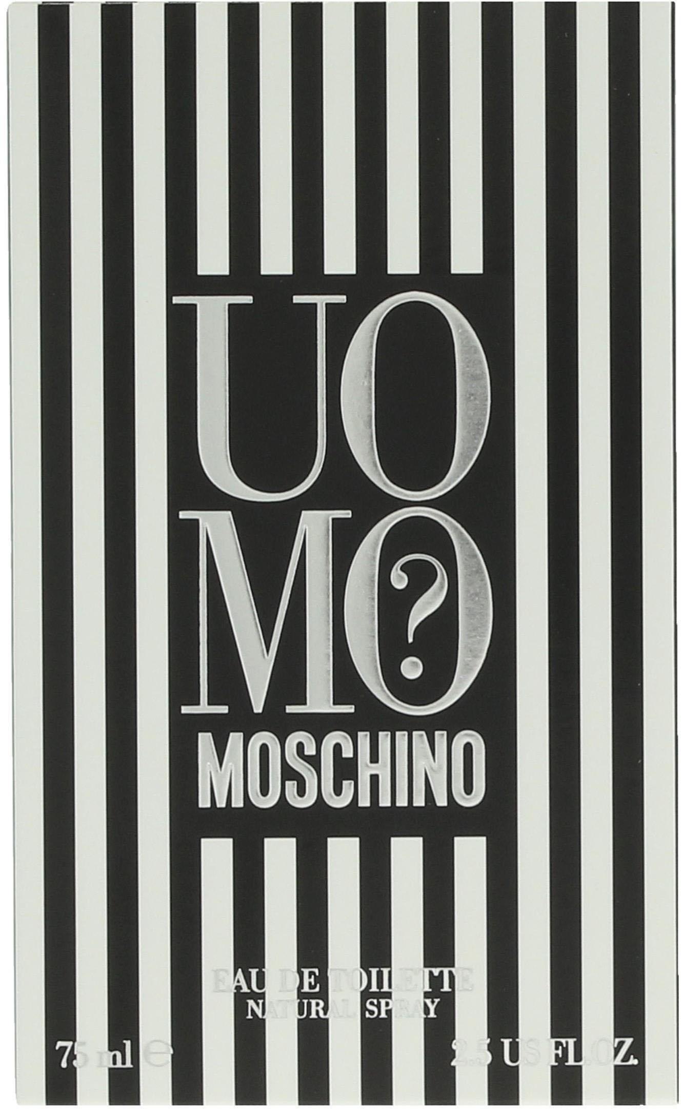 Moschino Eau de Toilette »Uomo?«, Orientalischer Herrenduft mit Bergamotte, Salbei, Zimt und Zeder.