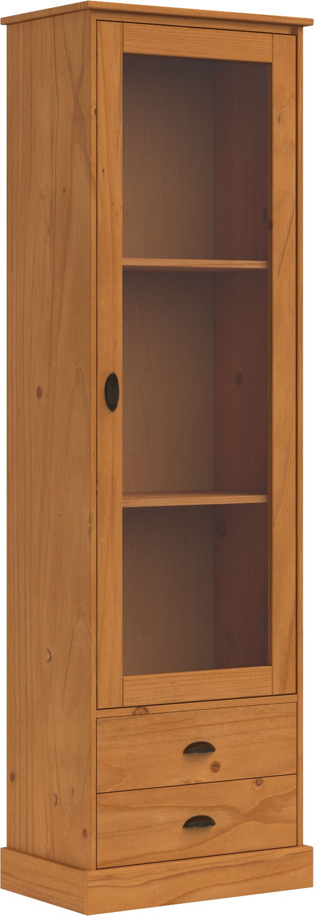 OTTO home Vitrine "Schröder" mit 1 Schiebetür, 2 Schubkästen, aus massivem günstig online kaufen