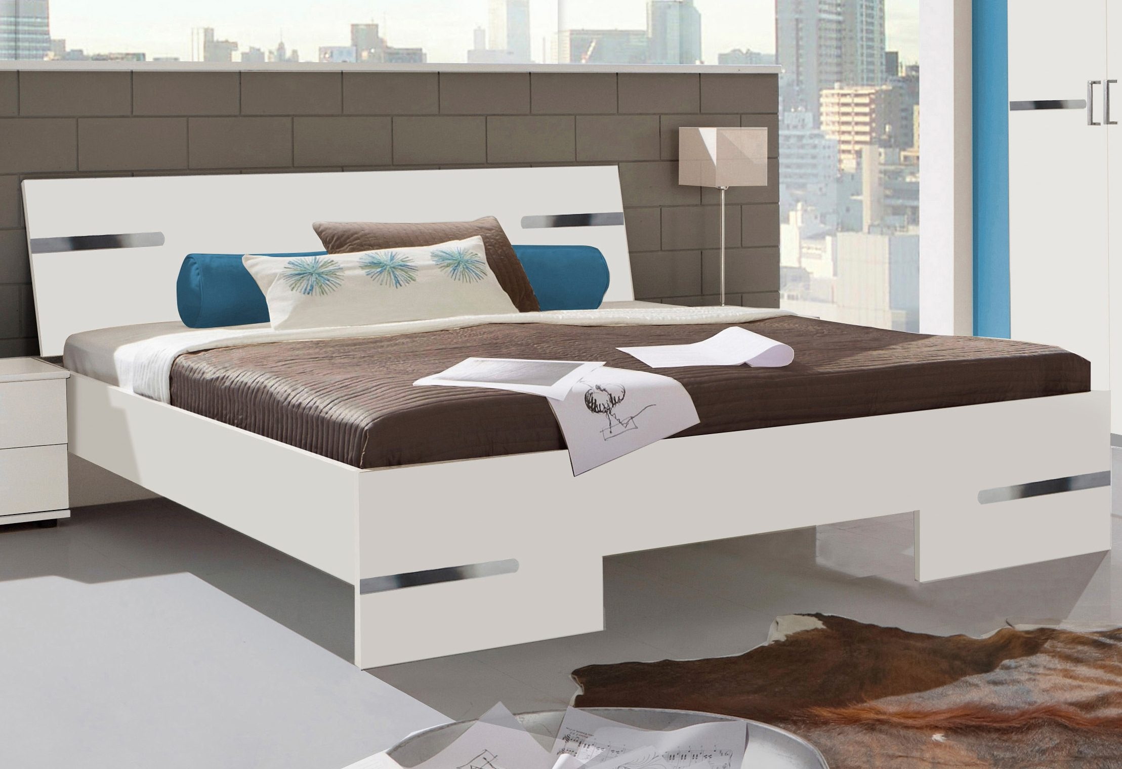 Wimex Futonbett »Anna, Bett Made in Germany«, mit chromfarbenen Details im günstig online kaufen