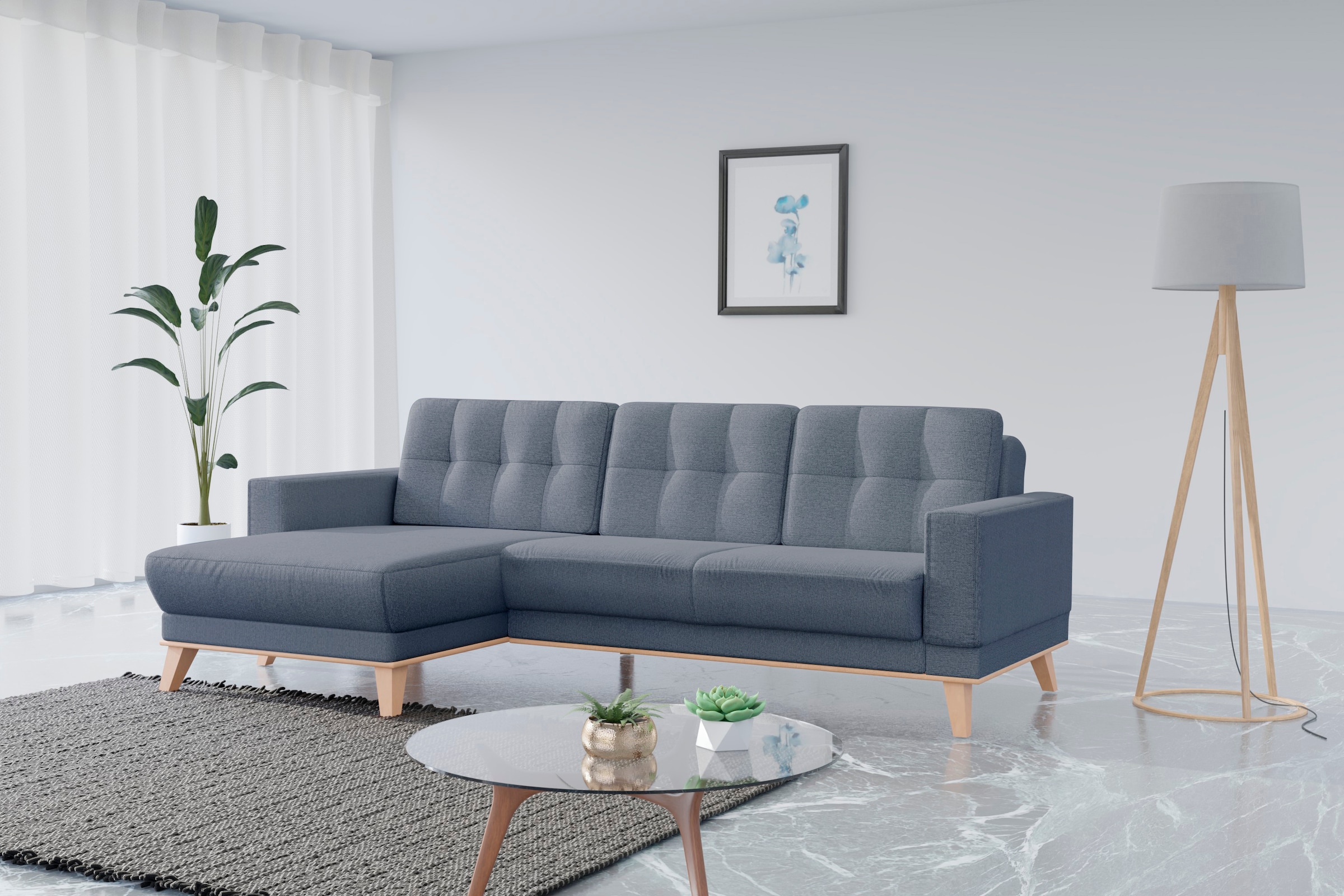 sit&more Ecksofa »Lavida L-Form« wahlweise mit Kippfunktion und Bettkasten günstig online kaufen