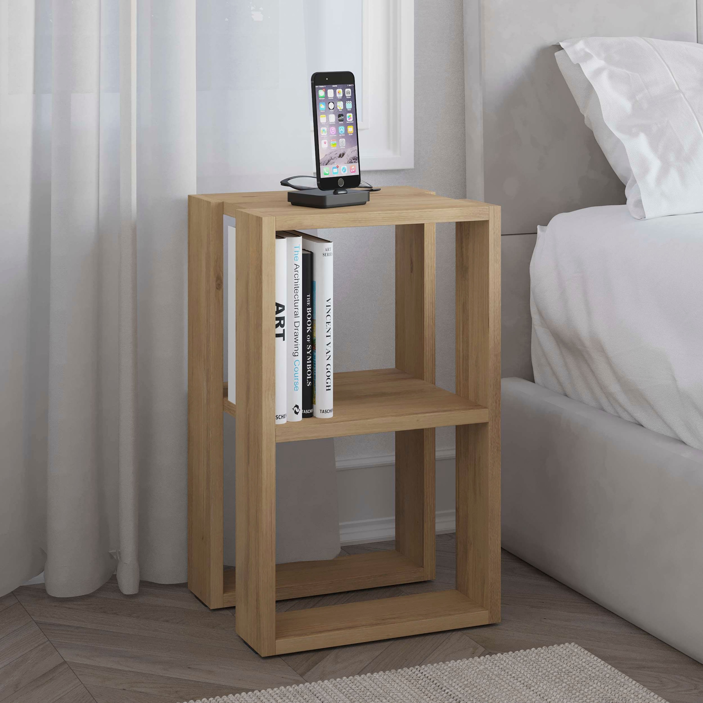 Decortie Nachttisch »LONIE NACHTTISCH«, (Packung, 1 St.), Leichte Montage, Lagerung, Platzsparend