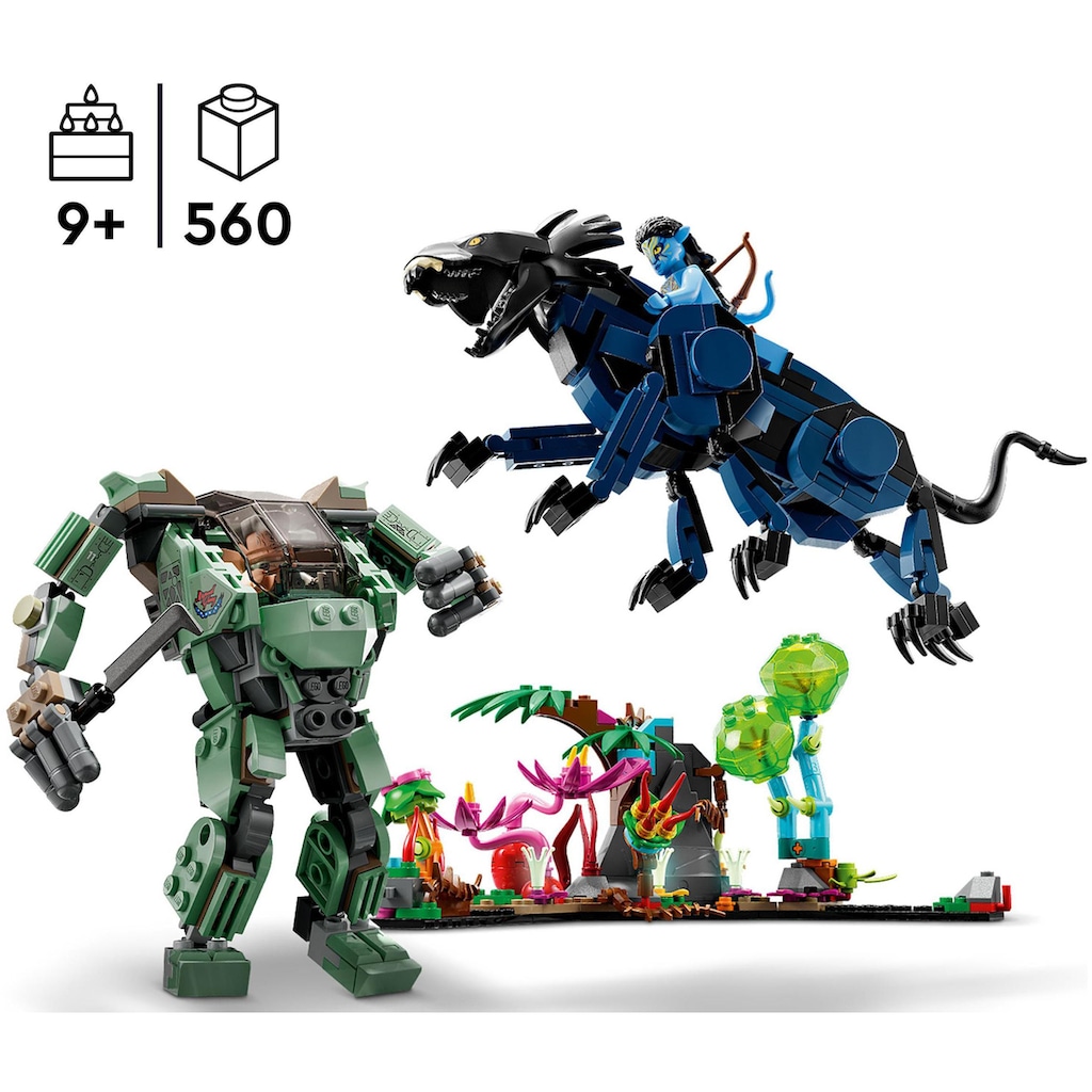 LEGO® Konstruktionsspielsteine »Neytiri und Thanator vs. Quaritch im MPA (75571), LEGO® Avatar«, (560 St.)