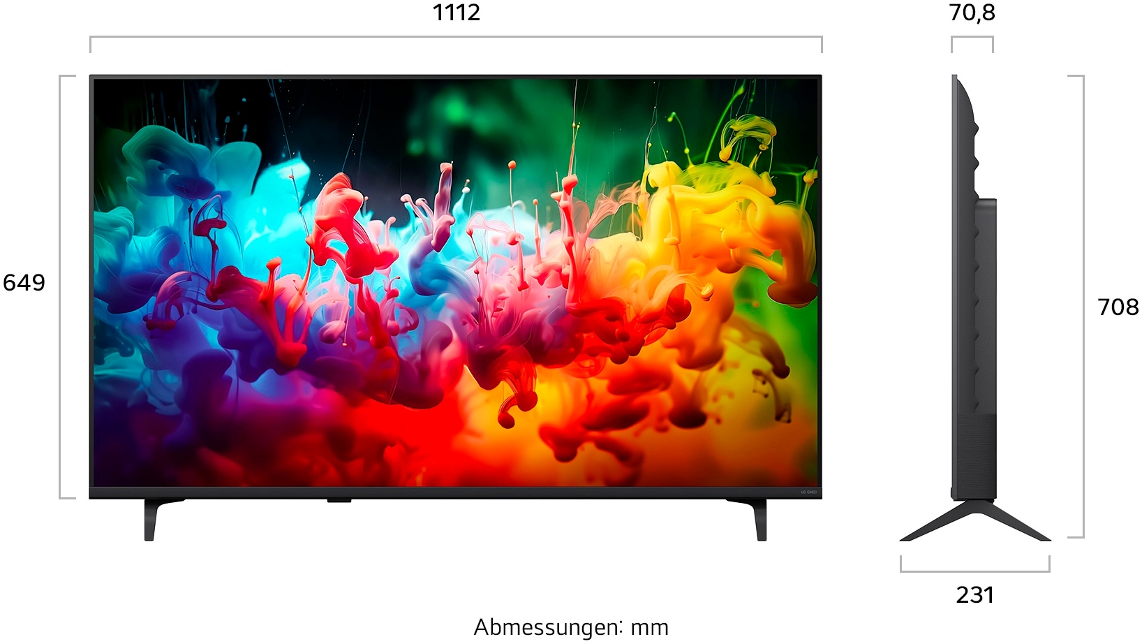 LG QNED-Fernseher »50QNED71B6B« 126 cm/50 ″ Smart-TV