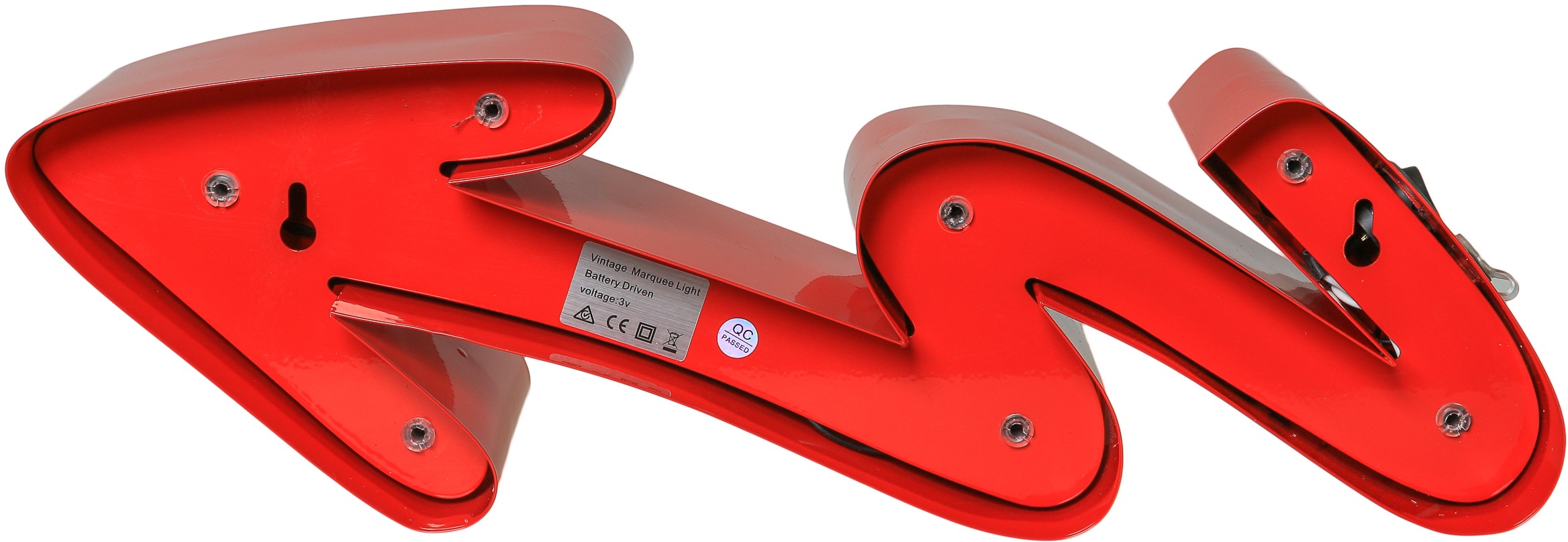 MARQUEE LIGHTS LED Dekolicht »Curved Arrow« LED-Modul 1 Stk. Warmweiß Wandl günstig online kaufen