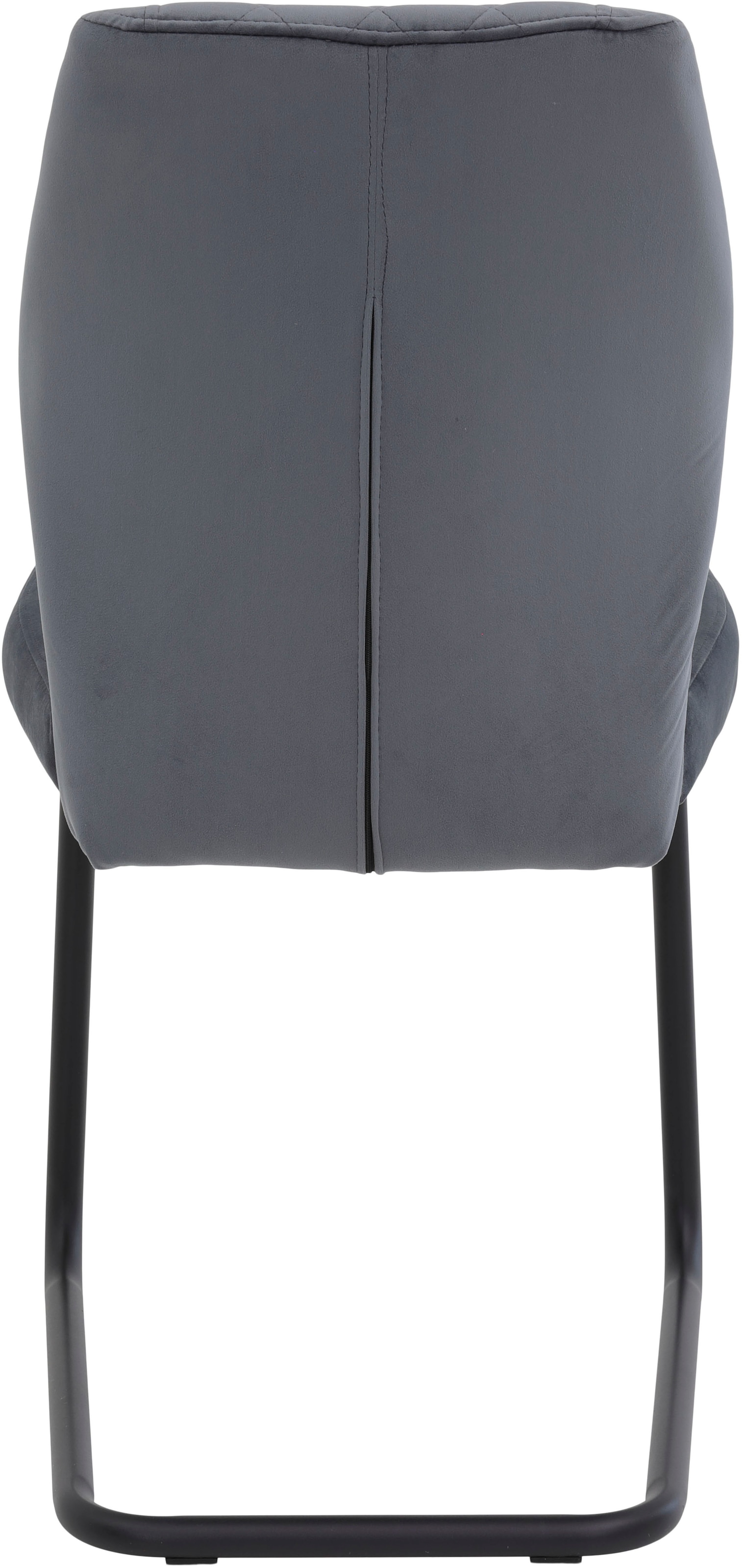 HELA Freischwinger »OSLO«, (Set), 4 St., Microfaser-Samtvelours, Freischwinger,Rautensteppung,Microfaser Samtvelour,140kg belastbar