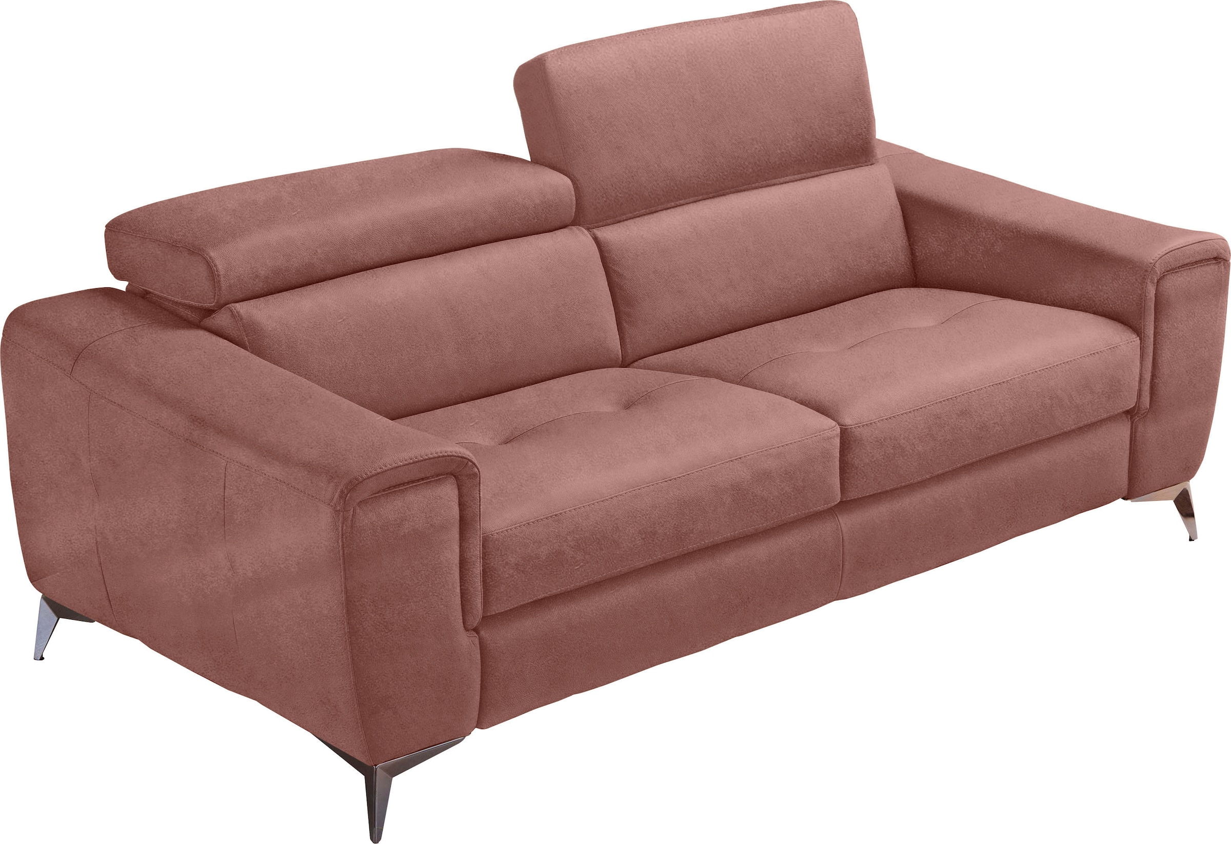 Egoitaliano Schlafsofa »Francine, Designsofa, Loungesofa mit Dauerschlaffunktion, Bettfunktion«, hochwertiger Metallbettrahmen & Matratze, Kopfteil manuell verstellbar