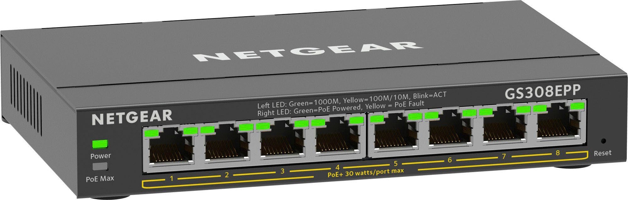 NETGEAR Netzwerk-Switch »GS308EPP«, (1 St.)