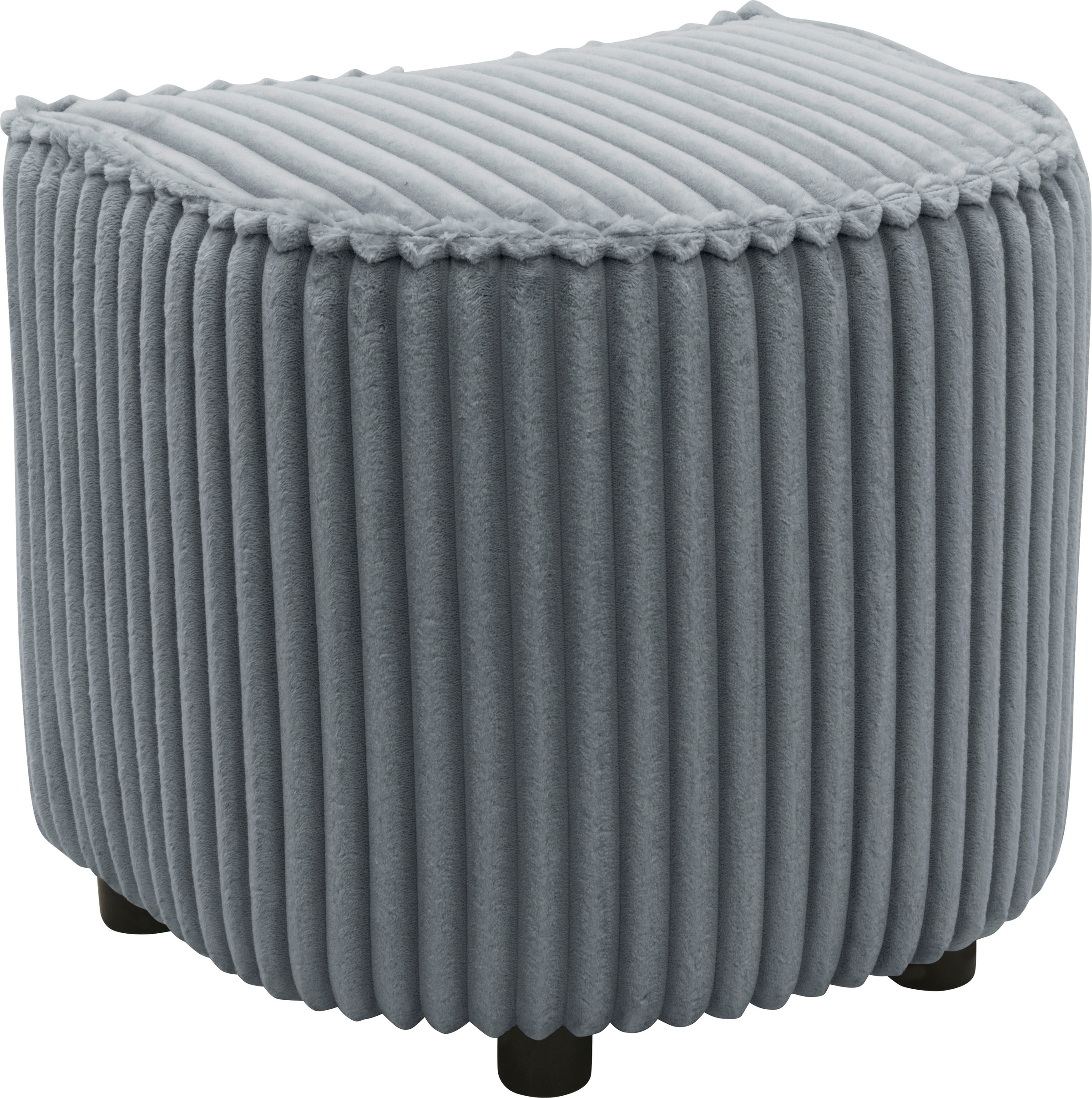 INOSIGN Polsterhocker »AMECA, Hocker, Fußhocker 52 x 47 x 46 cm (BxTxH)«, (1 St.), mit Mega-Cordstoff, sichelförmig