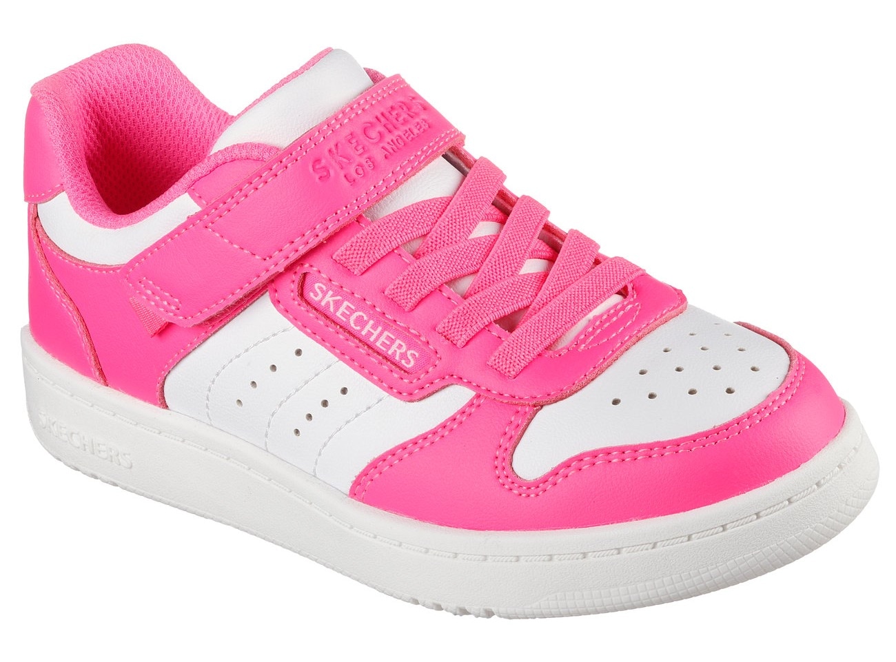 Skechers Kids Sneaker »QUICK STREET«, Retro Sneaker mit Klettverschluss, Größenschablone zum Download