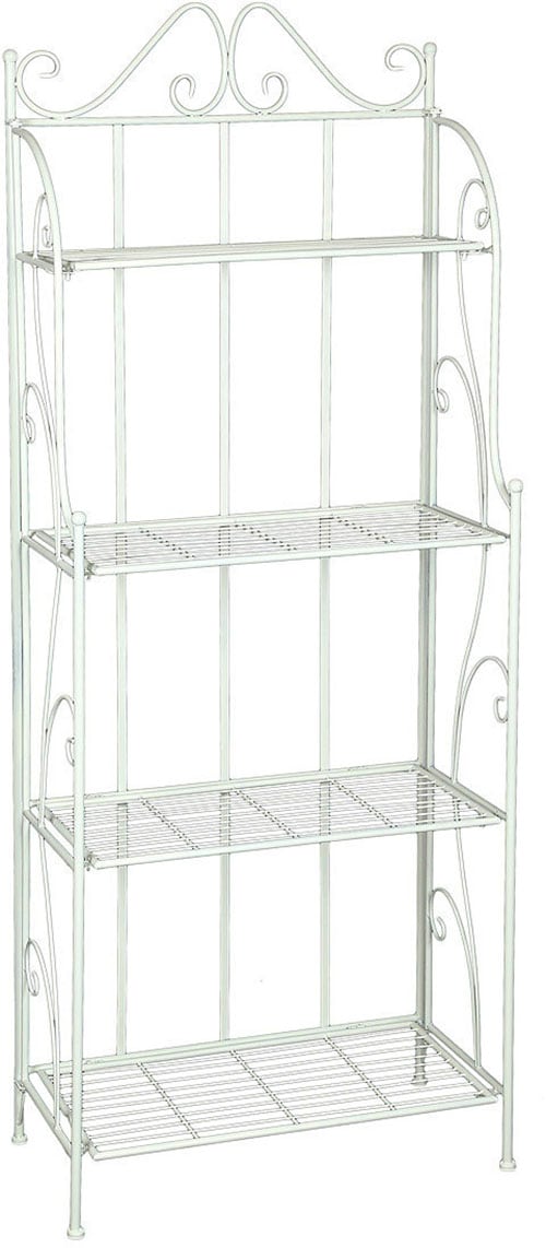 Ambiente Haus Standregal »Regal mit 4 Böden in Antikweiß - 162 cm« 1 Stk. t günstig online kaufen