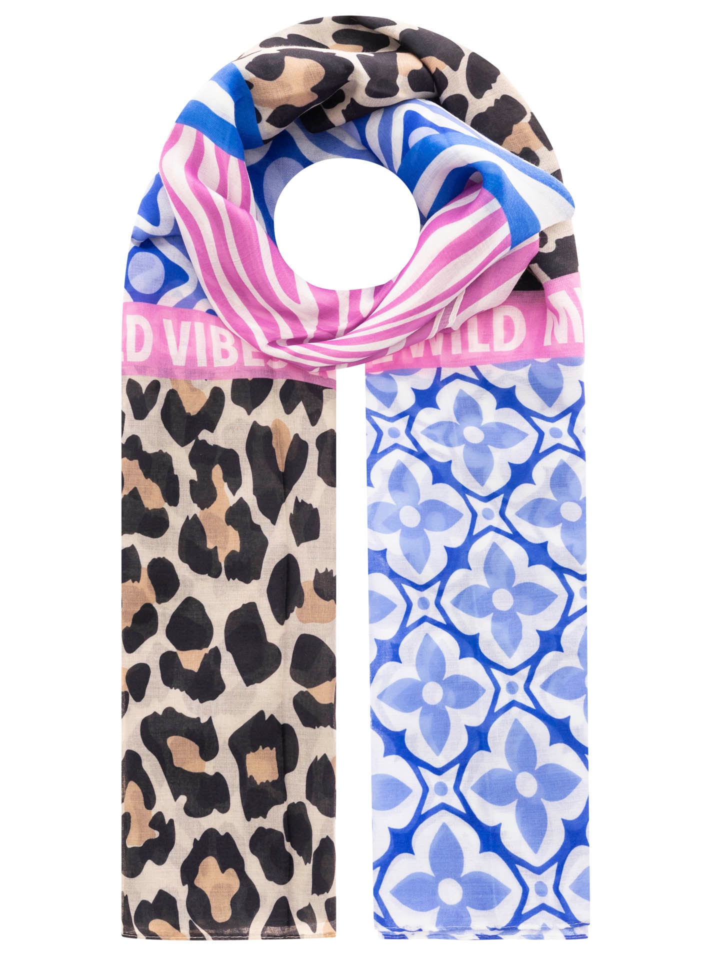 Zwillingsherz Schal »"Zitronen Mosaik "« farbenfrohes Muster mit Zitronen, Schriftzug