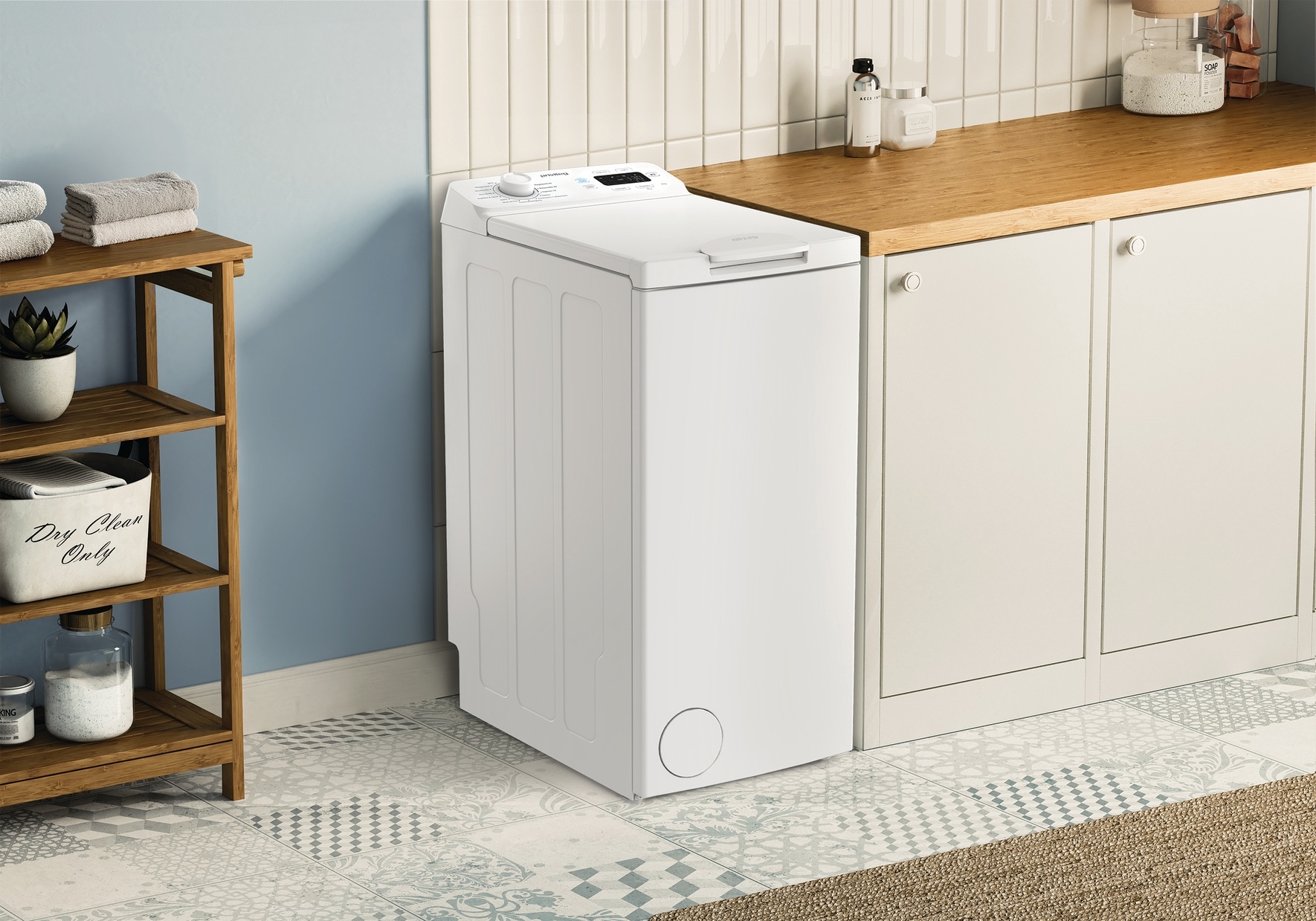 Privileg Waschmaschine Toplader »PWT 6B MY TIME« 6 kg 1200 U/min Quick cycles – 5 Programme in unter 1 Stunde