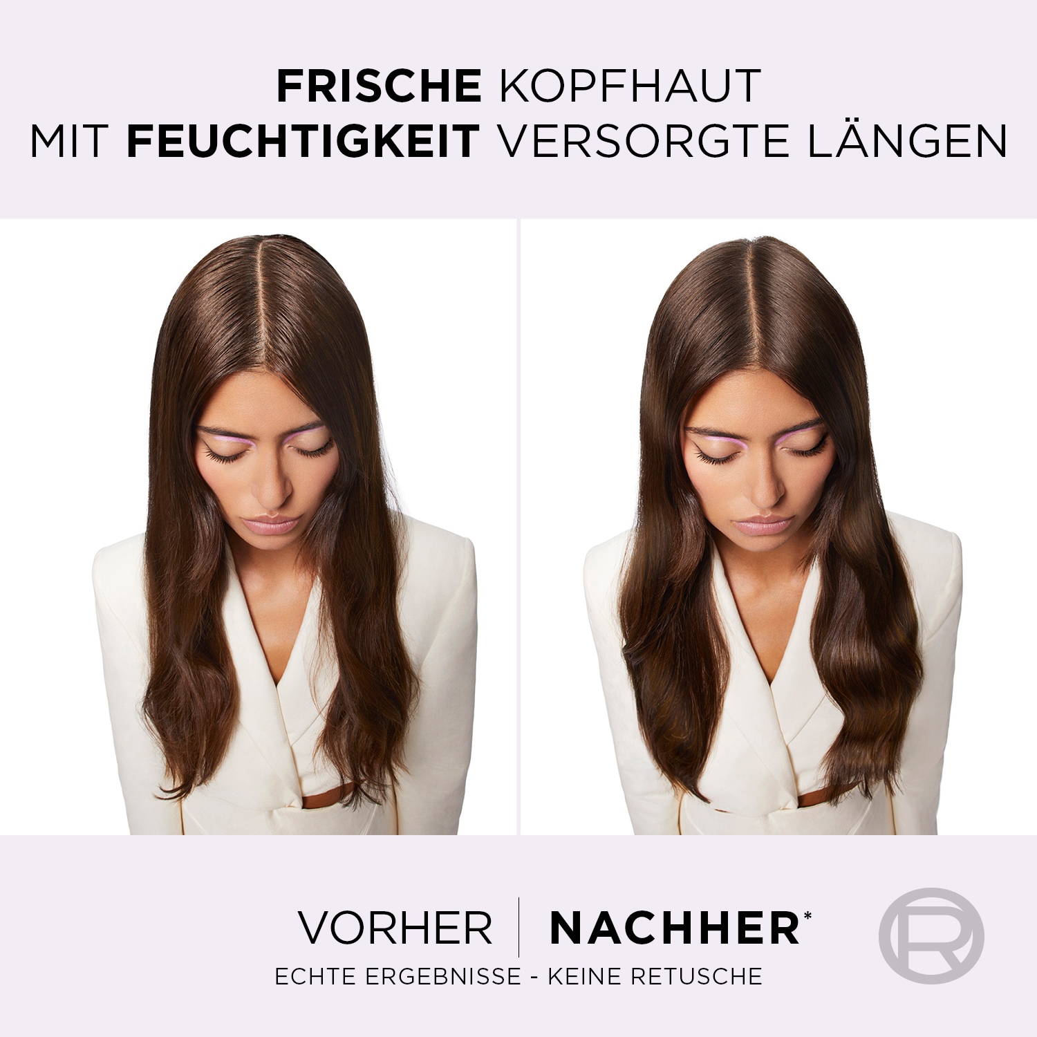 L'ORÉAL PARIS Haarshampoo »L'Oréal Paris Elvital Hydra Hyaluronic Pure Shampoo«, (Packung, 6 tlg.), Reinigt fettige Kopfhaut, spendet bis zu 72h Feuchtigkeit für Längen.