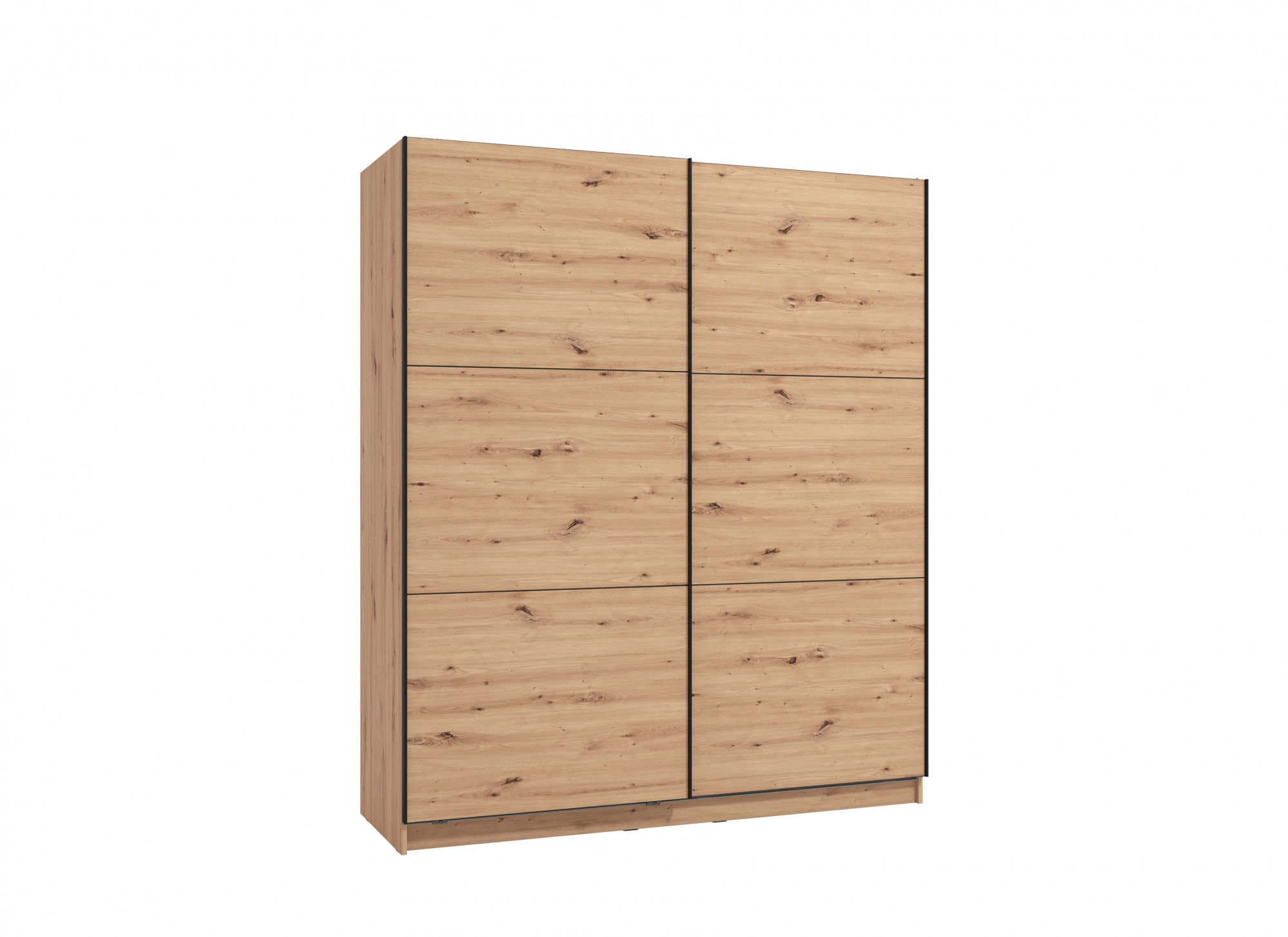 INOSIGN Schwebetürenschrank »Sierra klassischer Kleiderschrank Wäscheschrank 179 oder 217cm breit«, mit kompletter Inneneinteilung, FSC®-zertifizierter Holzwerkstoff