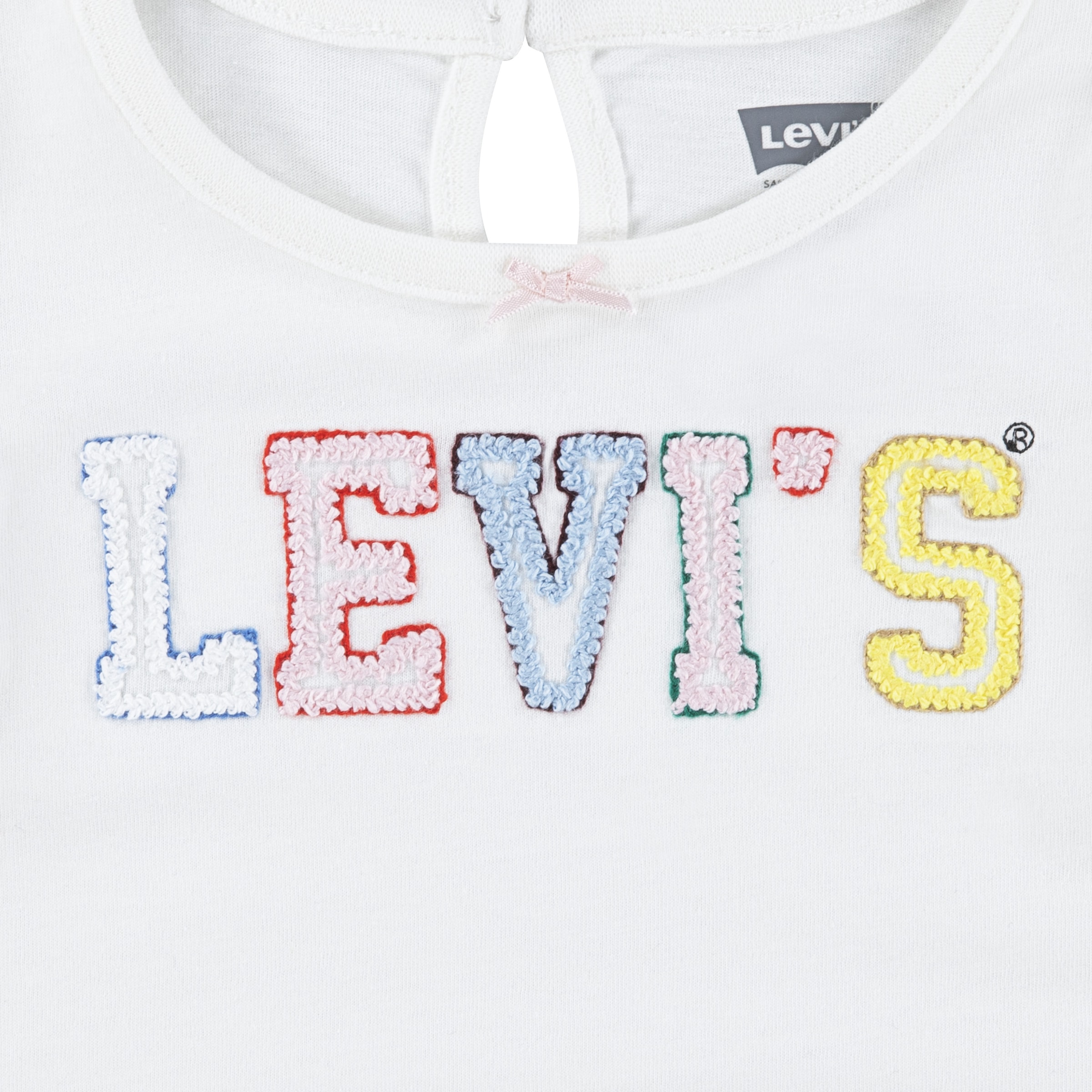 Levi's® Kids Langarmshirt & Hose »LVG CROCHET LEVI'S TOP,JEANS« Set, 2 Stk. tlg. mit Blümchenstickereien - for GIRLS