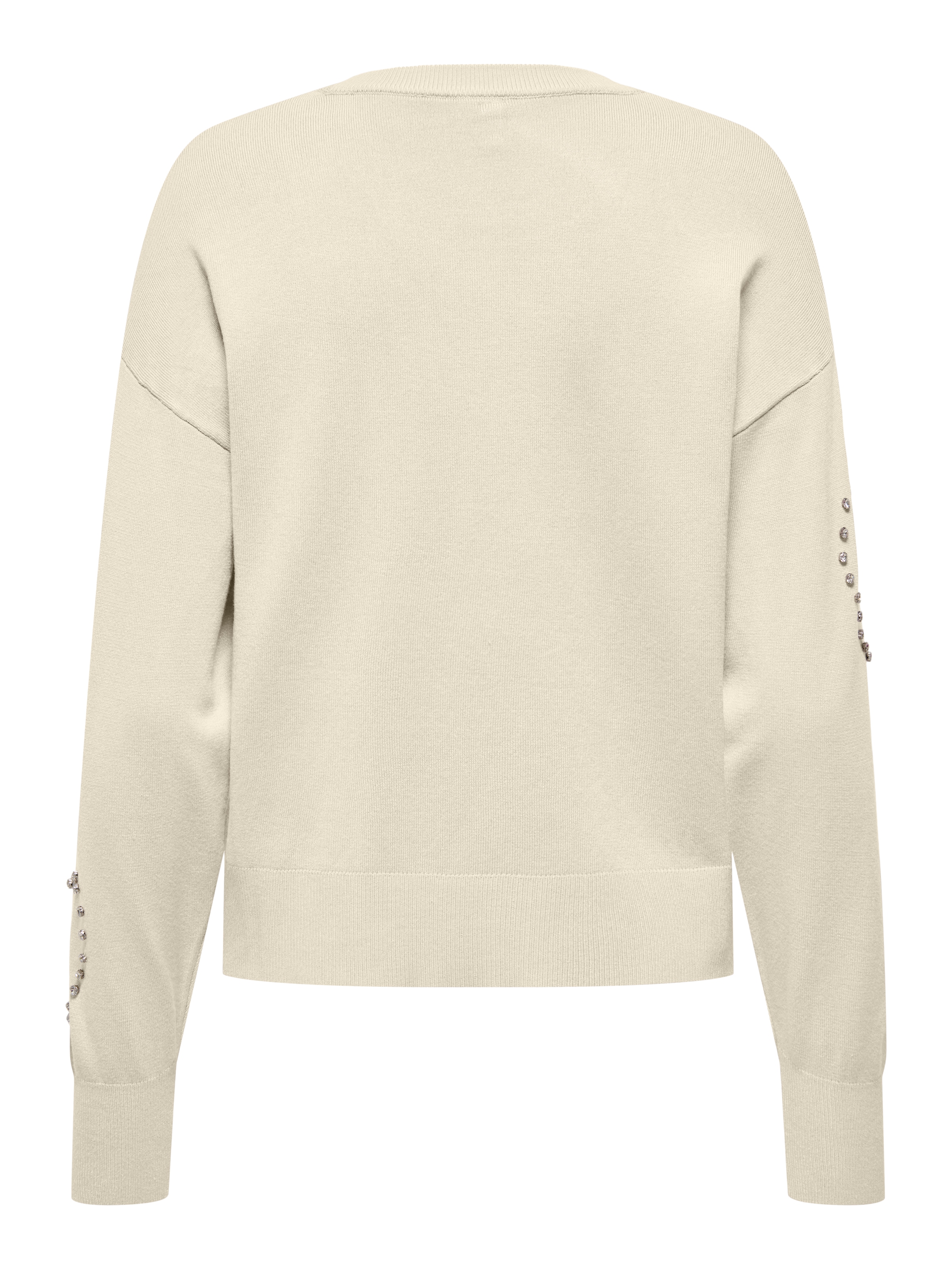 ONLY Rundhalspullover »ONLBEE LS HEART BLING O-NECK CC KNT«