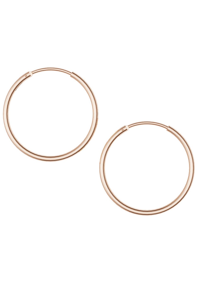 Firetti Paar Creolen »Schmuck Geschenk Silber 925 3,9 mm breit«, Made in Germany