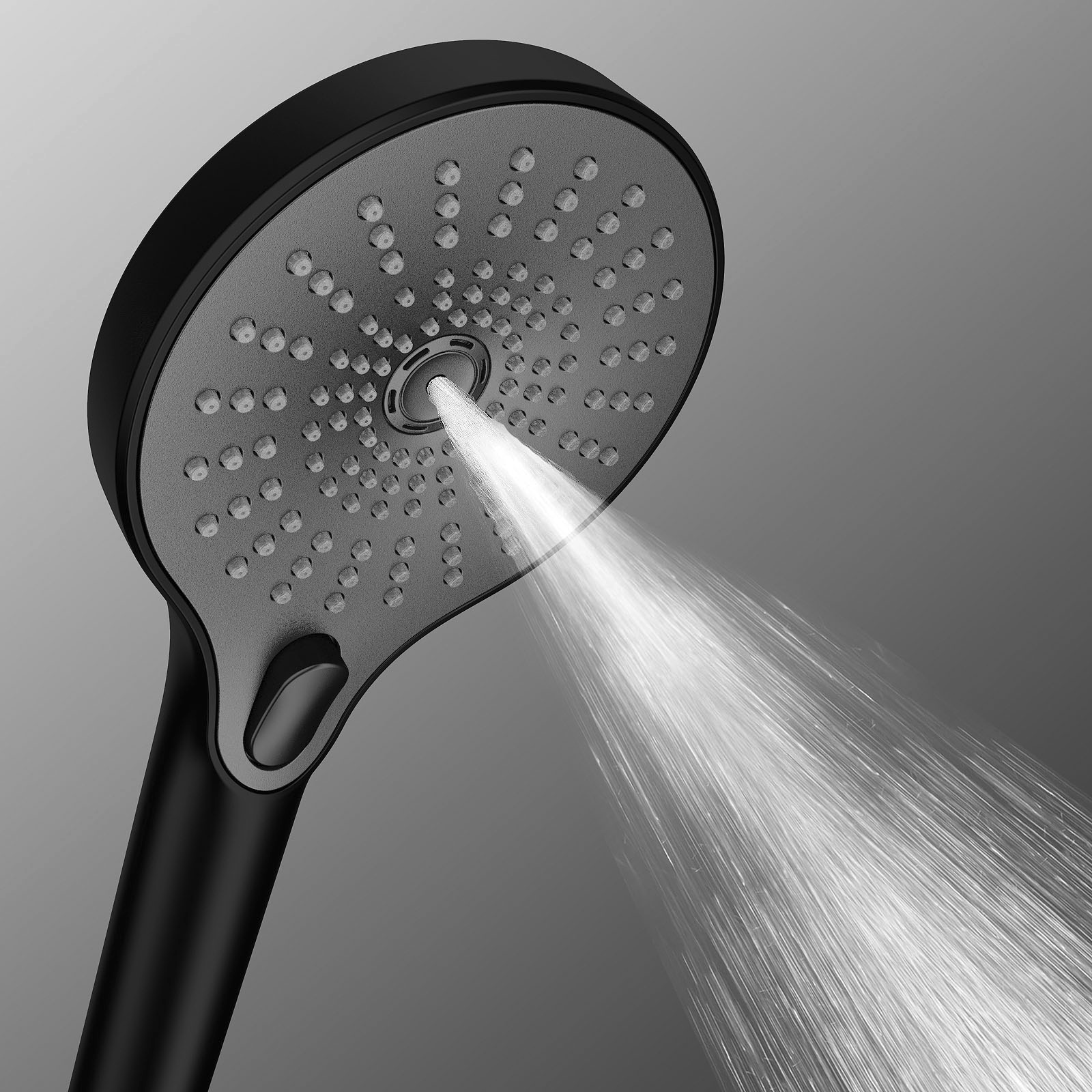 WENKO Handbrause »Ultimate Shower«, (1 tlg.), Schwarz/Grau, Ø 13 cm