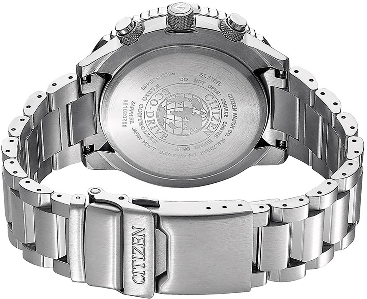 Citizen Funkchronograph »Promaster Sky«, Armbanduhr, Herrenuhr, Solar, Stoppfunktion, bis 20 bar wasserdicht