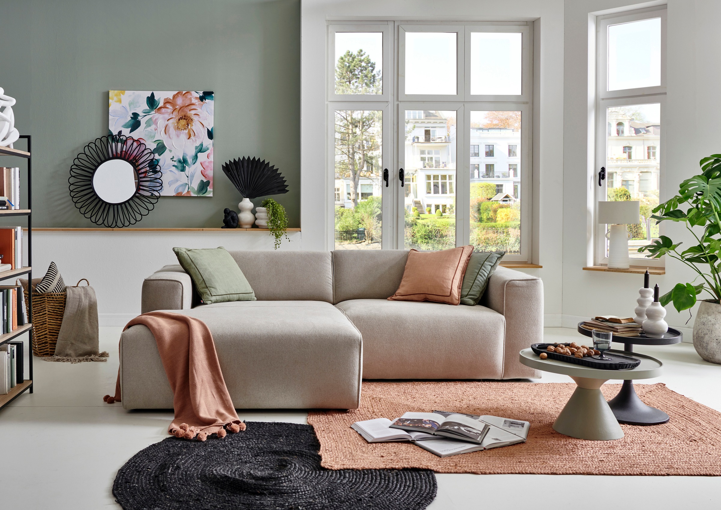 Home affaire Ecksofa »Noord mit Kedernaht, Breite 234 cm, L-Form« mit Keder günstig online kaufen