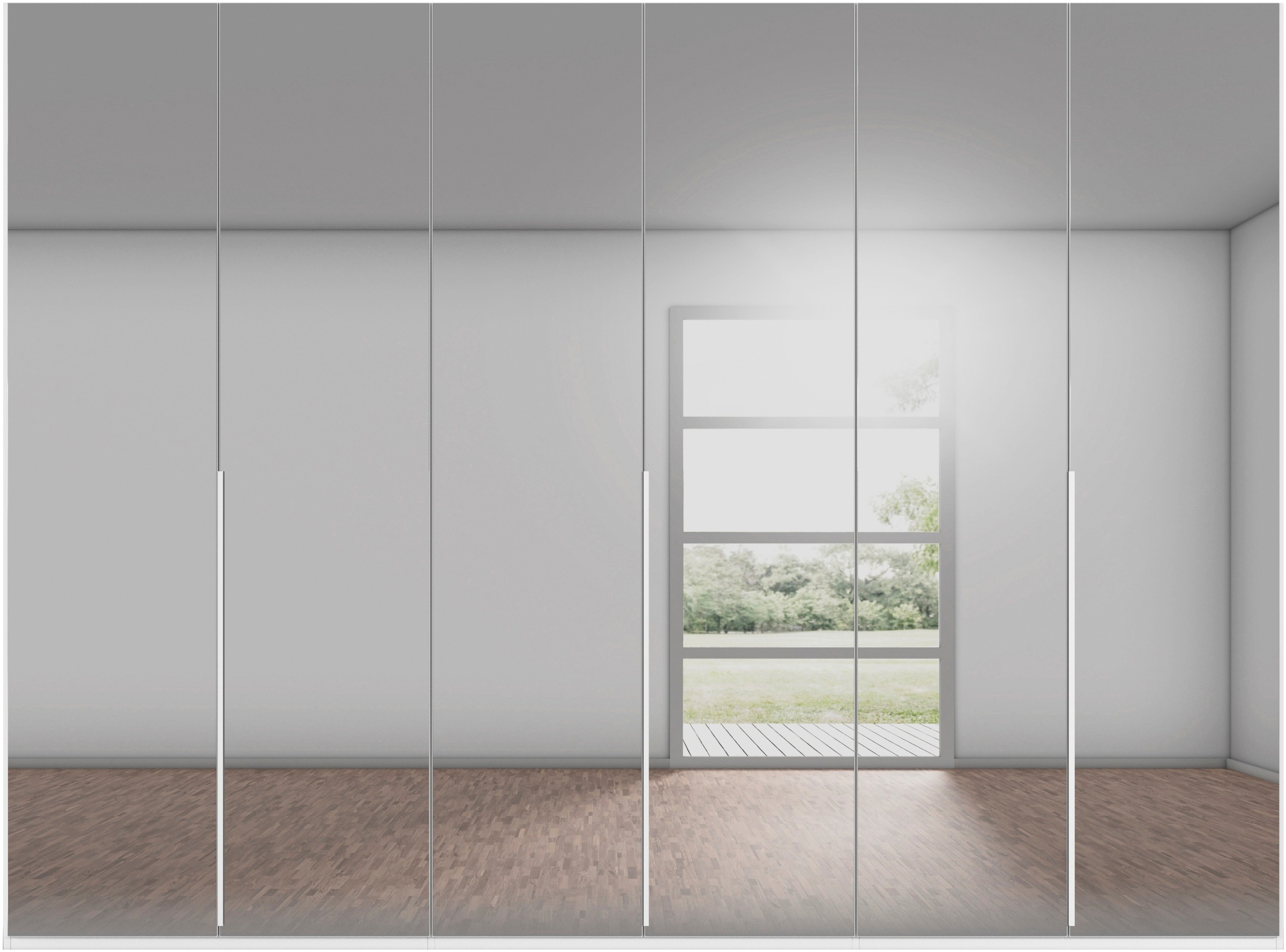 LeGer Home by Lena Gercke Kleiderschrank »Schrank Garderobe Ankleide Schlafzimmer Flur Serina«, (in 3 verschiedenen Ausstattungen BASIC/CLASSIC/PREMIUM), in 6 Breiten (101 - 401 cm) mit Front Glas oder Dekor MADE IN GERMANY
