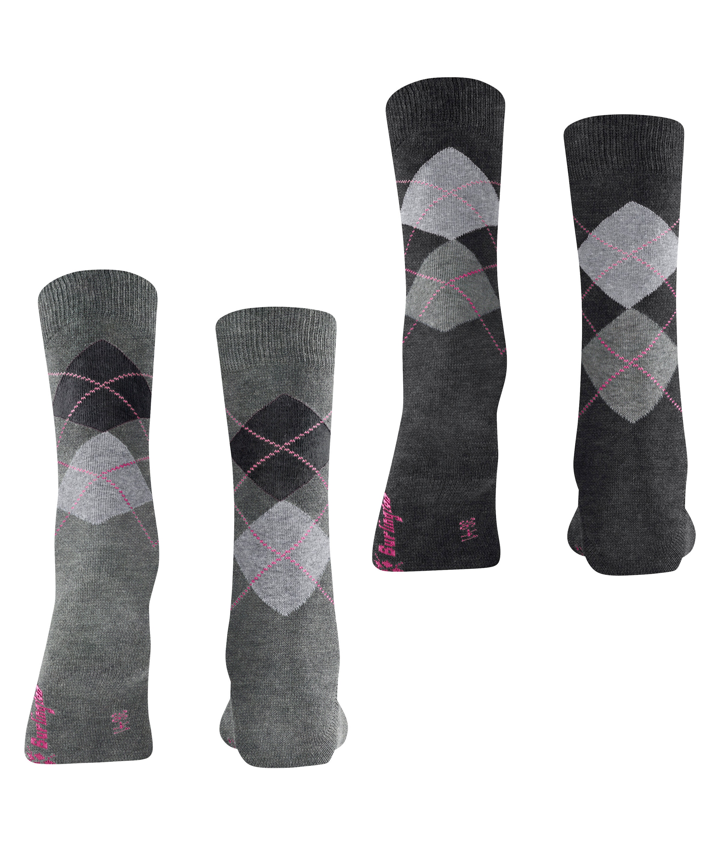 Burlington Socken »Everyday Argyle« 2 Paar,  Einheitsgröße 36-41, Argyle-Muster, gekämmte Baumwolle