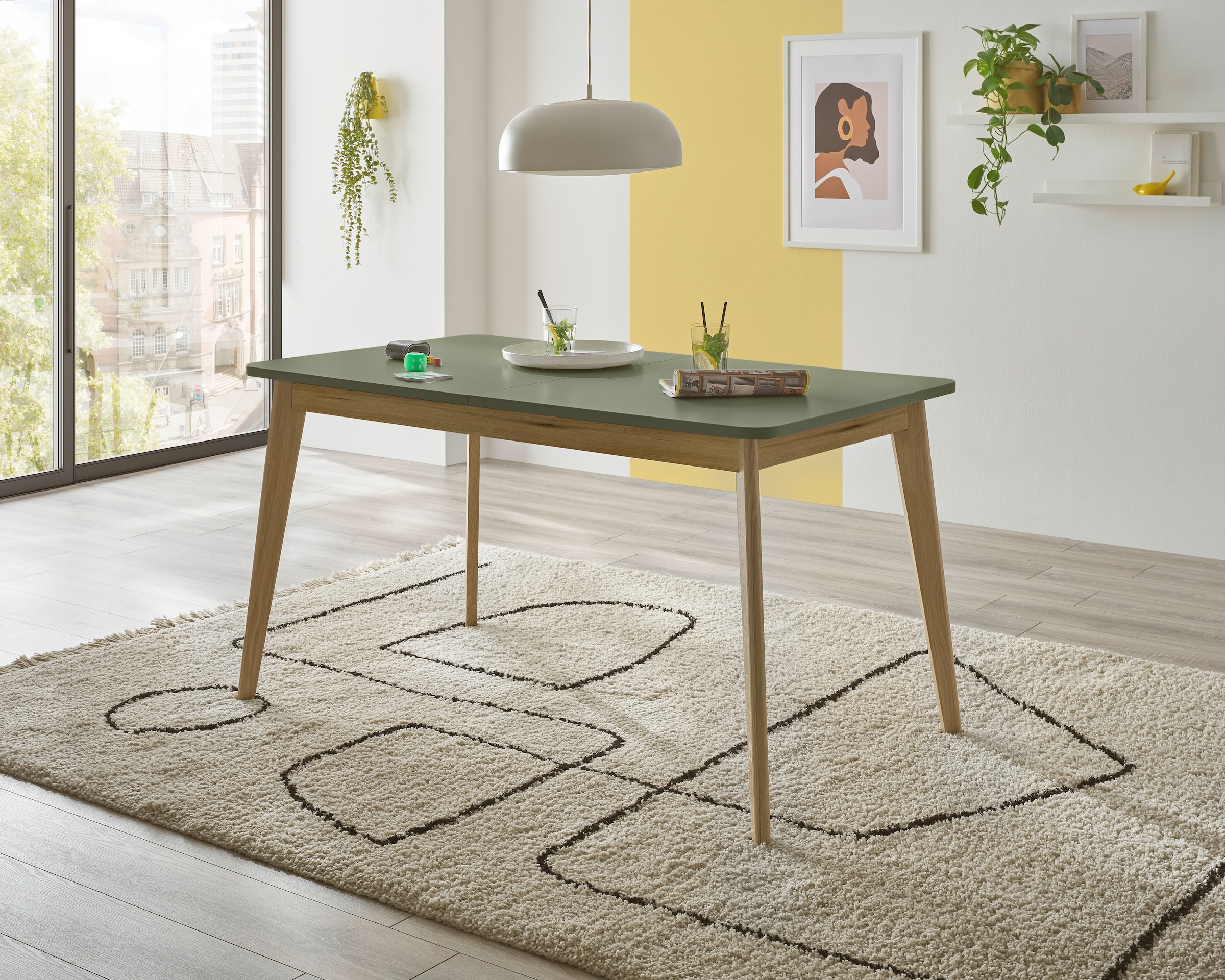 INOSIGN Esstisch »MAVAS«, in moderner Trendfarbe, Breite 140 - 180 cm (mit günstig online kaufen