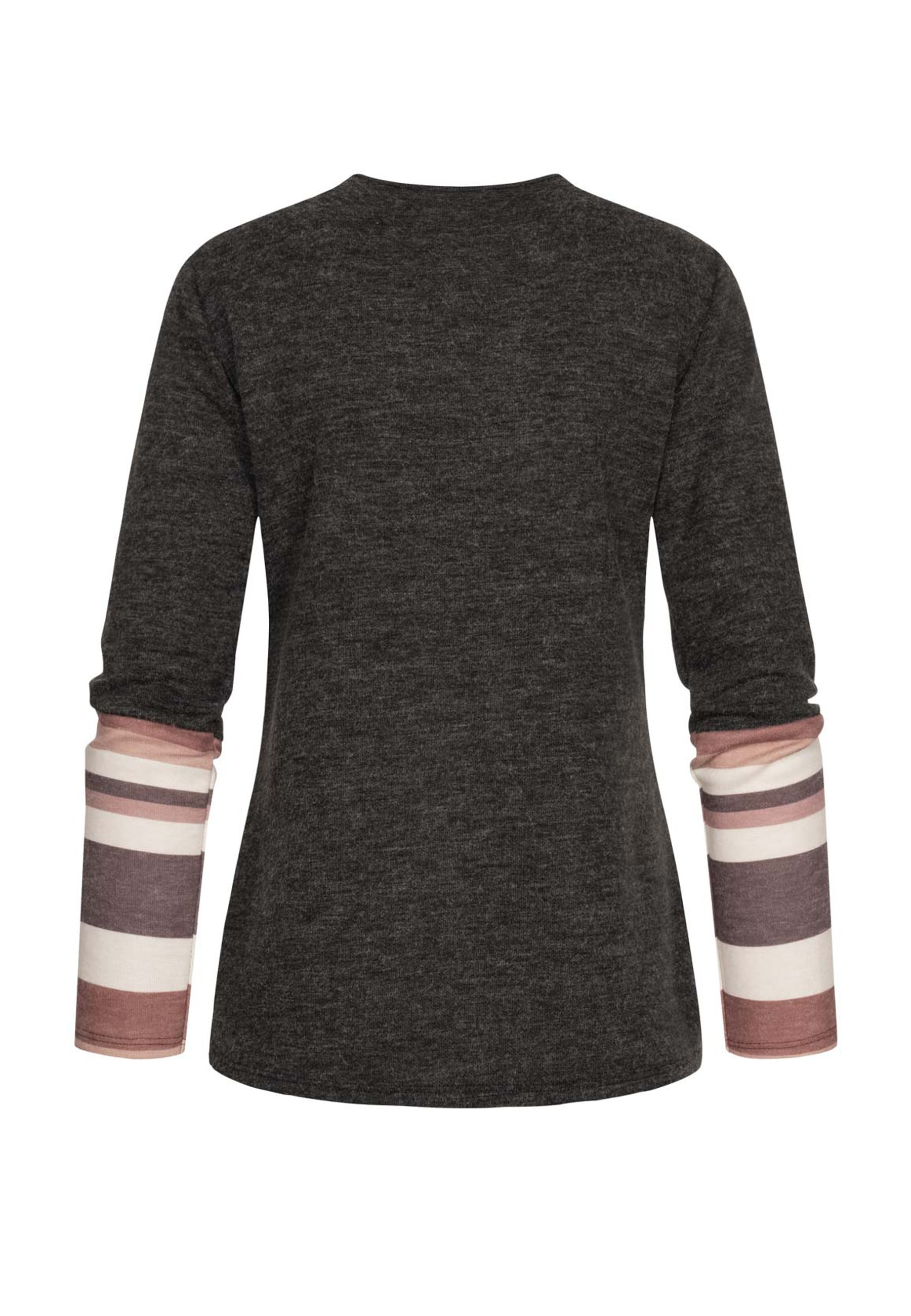 CLOUD 5IVE Rundhalsshirt »CLOUD 5IVE Sweater mit Knopfleiste« 1